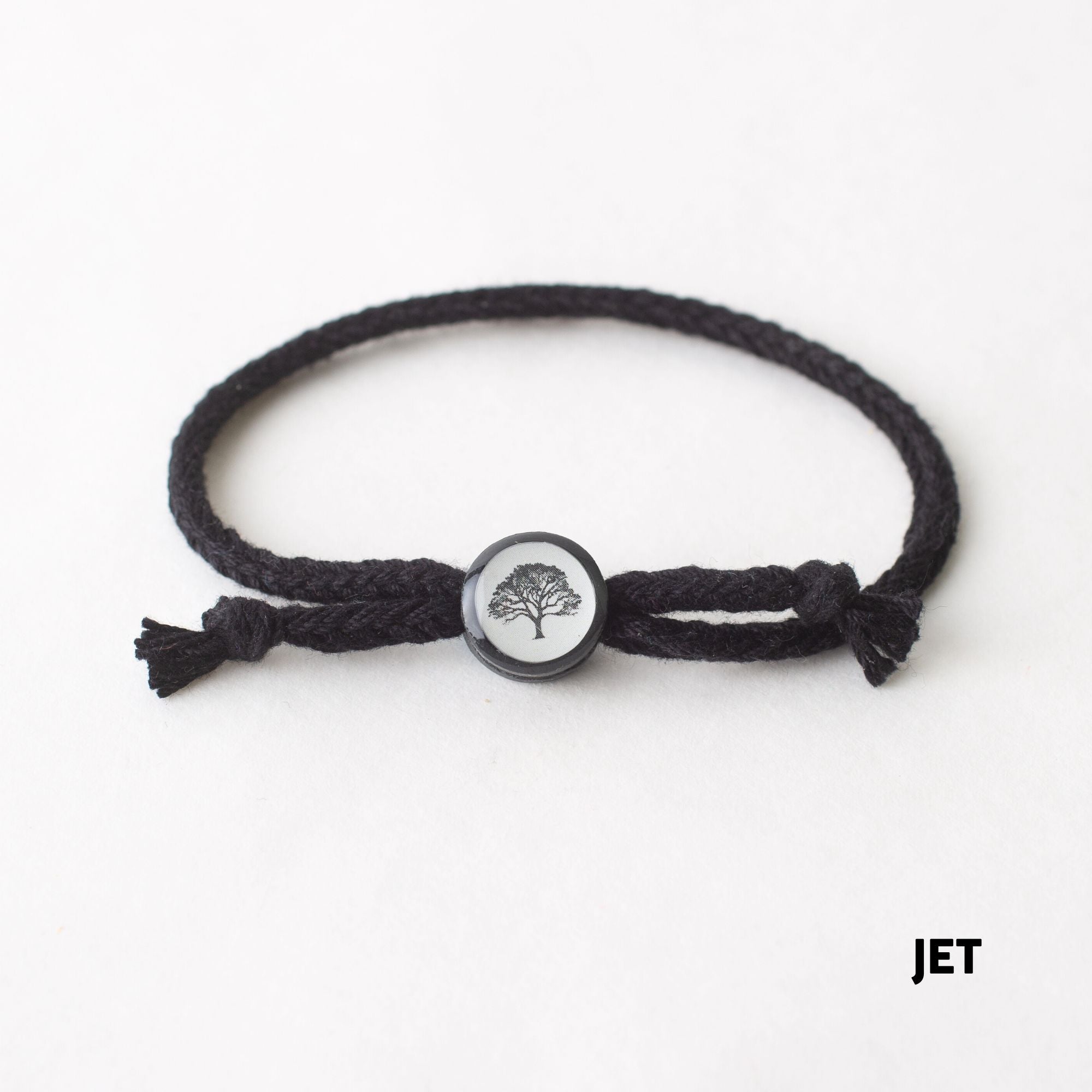 Daily Tap for Inspiration Beacon Bracelet - Oak Tree - Woven Cord