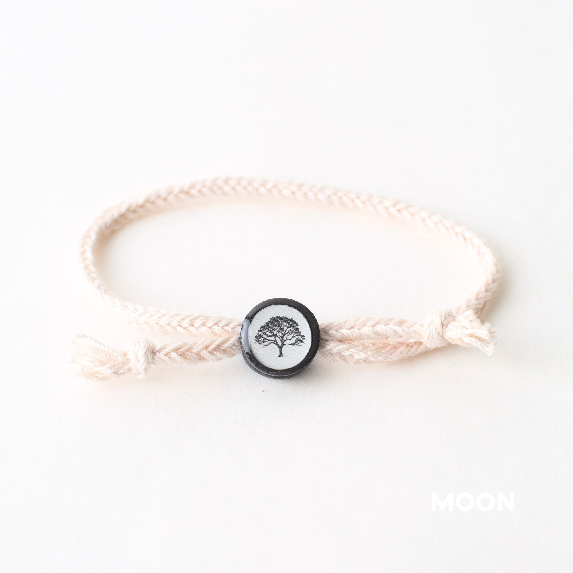 Daily Tap for Inspiration Beacon Bracelet - Oak Tree - Woven Cord