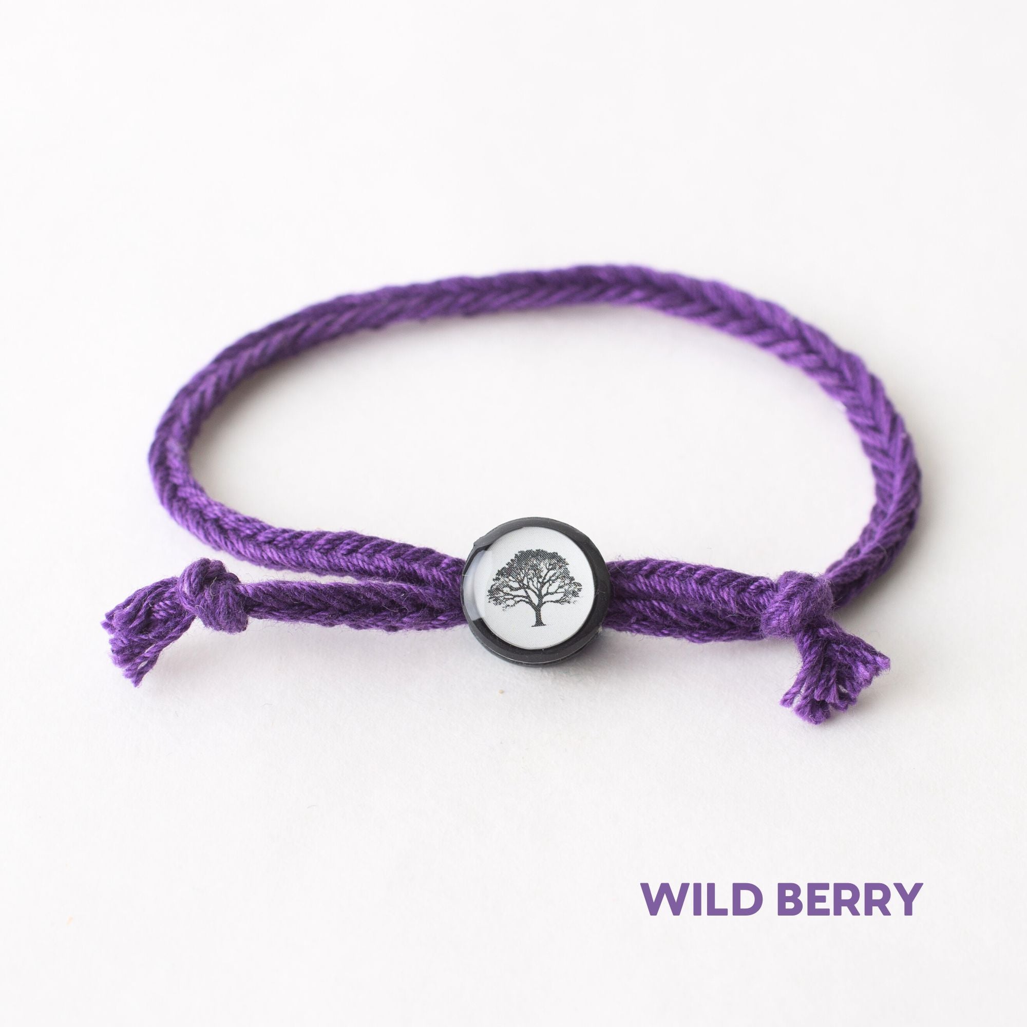 Daily Tap for Inspiration Beacon Bracelet - Oak Tree - Woven Cord