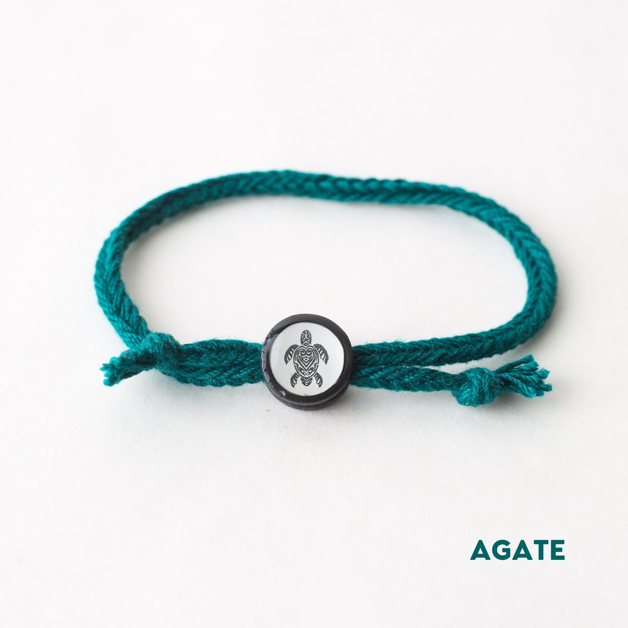 Daily Tap for Inspiration Beacon Bracelet - Sea Turtle - Woven Cord