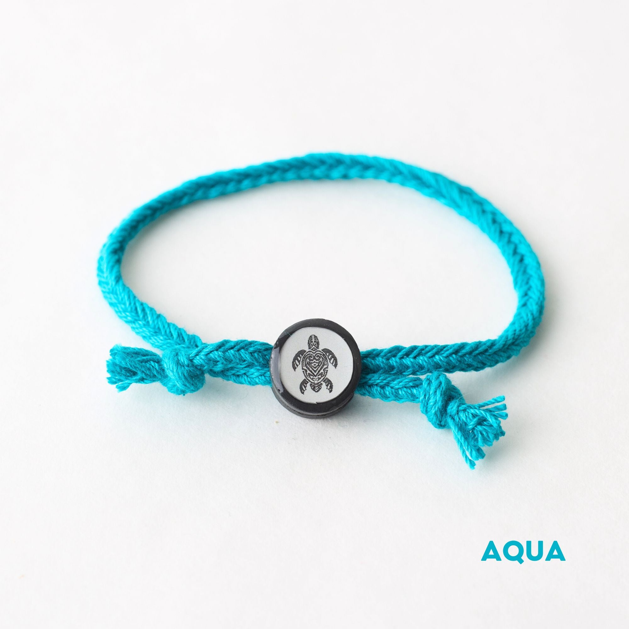 Daily Tap for Inspiration Beacon Bracelet - Sea Turtle - Woven Cord