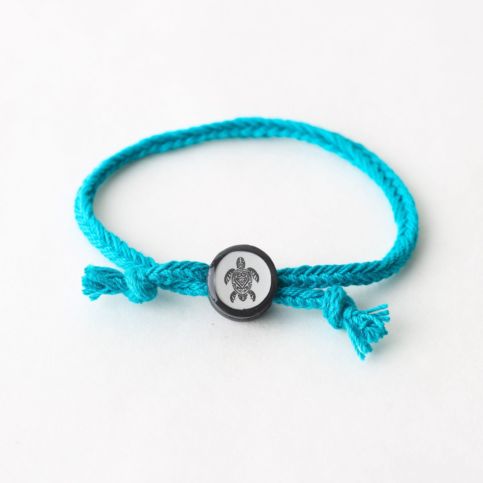 Daily Tap for Inspiration Beacon Bracelet - Sea Turtle - Woven Cord