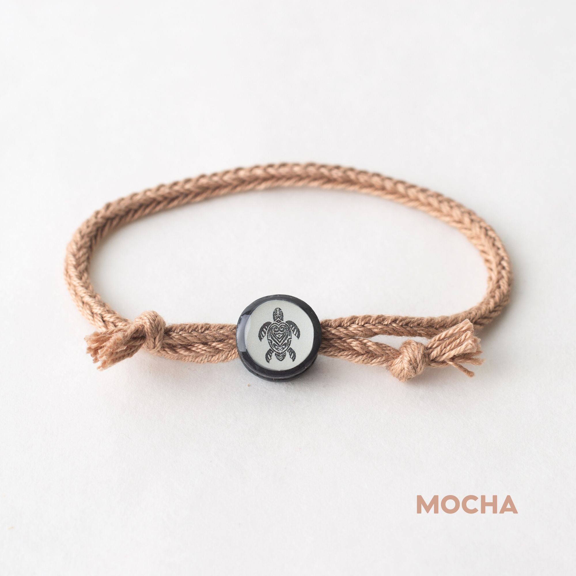 Daily Tap for Inspiration Beacon Bracelet - Sea Turtle - Woven Cord