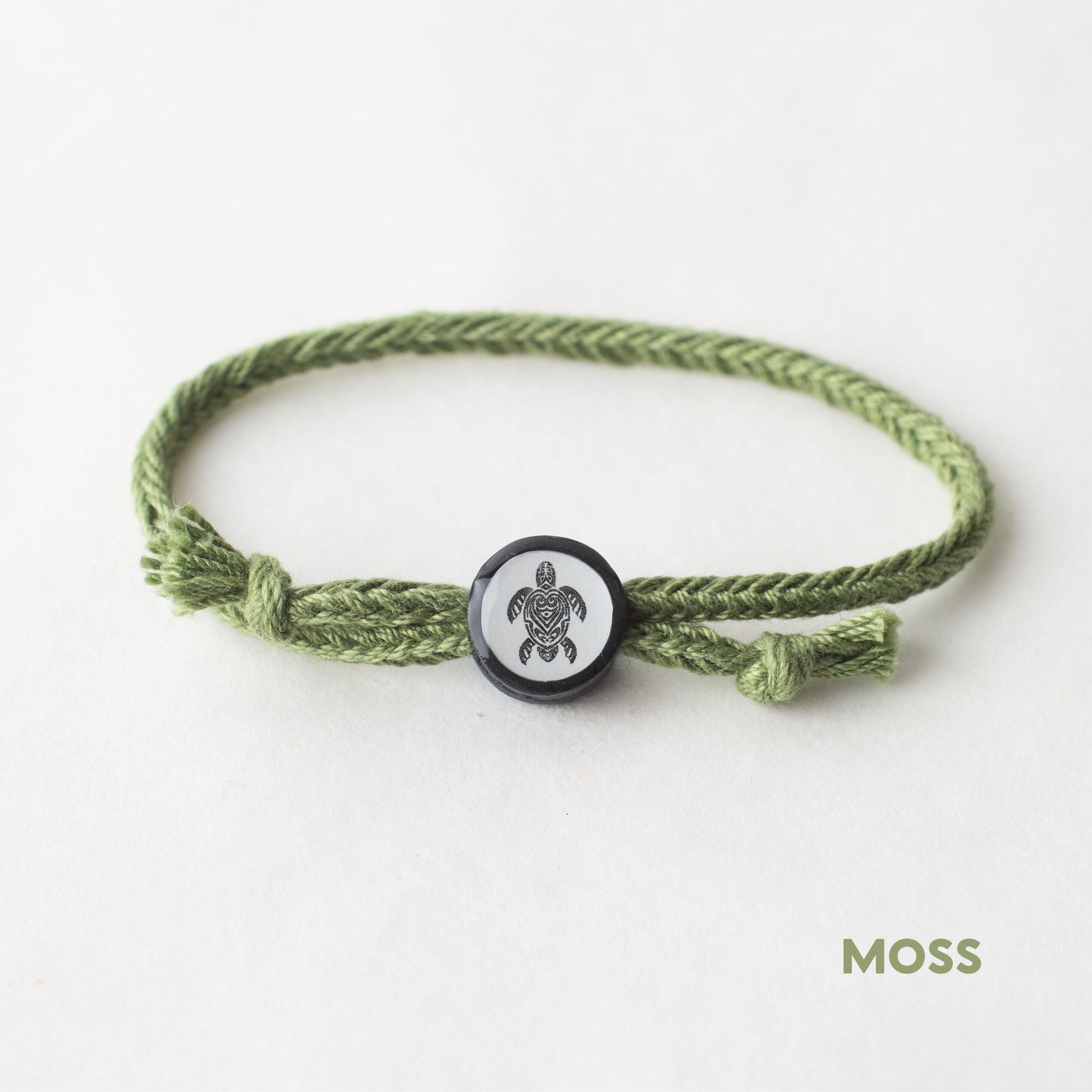 Daily Tap for Inspiration Beacon Bracelet - Sea Turtle - Woven Cord