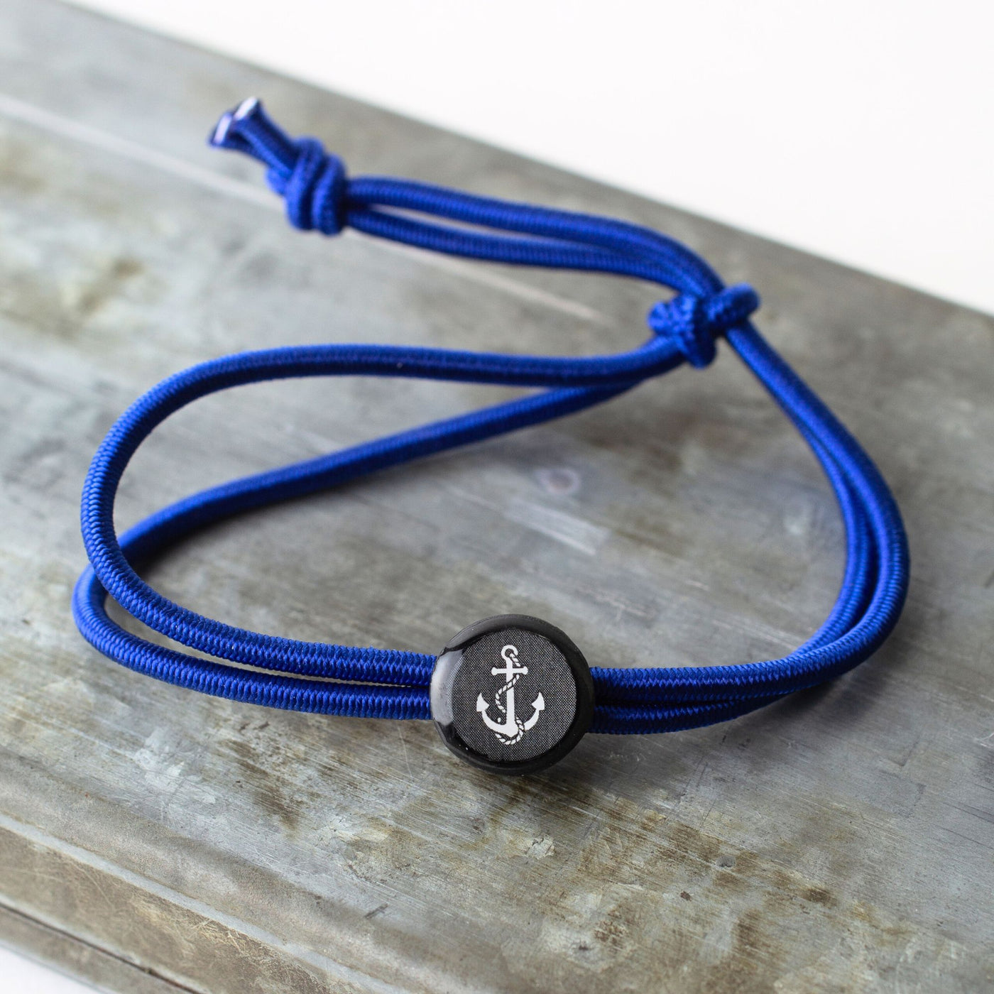Daily Tap for Inspiration Beacon Bracelet - Anchor - Stretch Cord