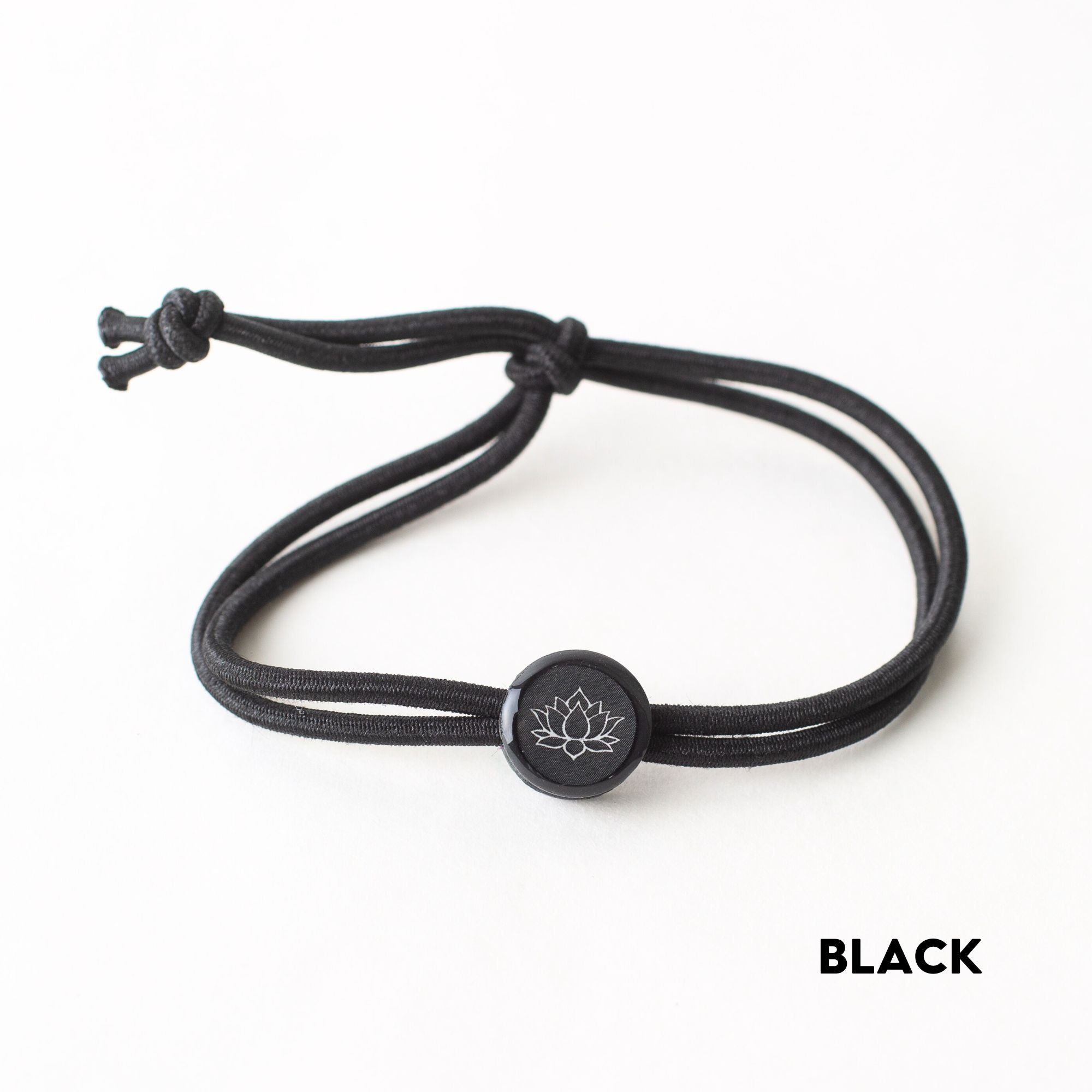 Daily Tap for Inspiration Beacon Bracelet - Lotus Flower - Stretch Cord