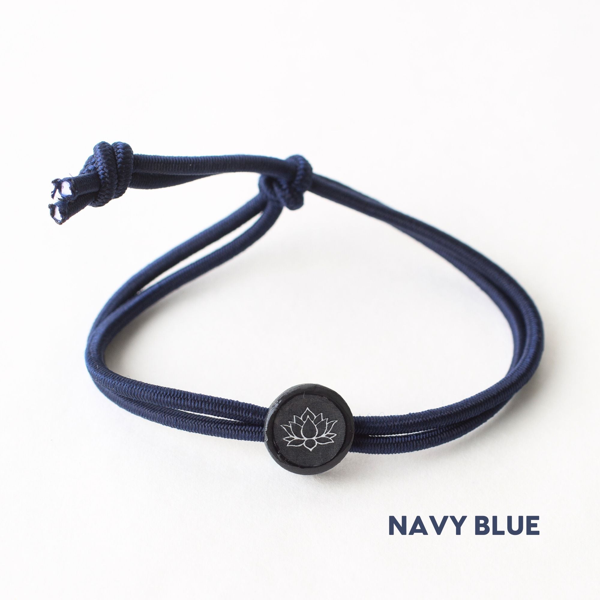 Daily Tap for Inspiration Beacon Bracelet - Lotus Flower - Stretch Cord