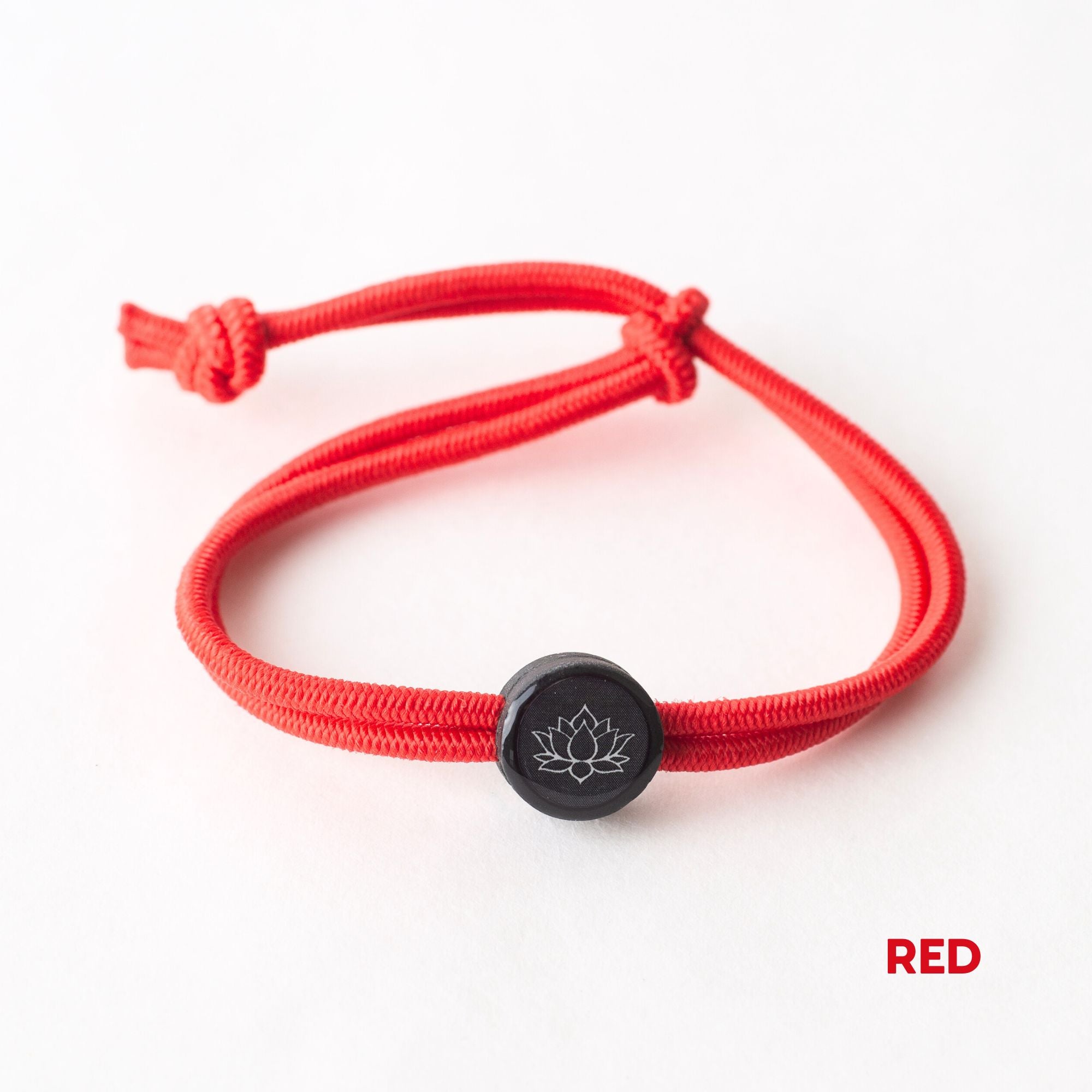 Daily Tap for Inspiration Beacon Bracelet - Lotus Flower - Stretch Cord