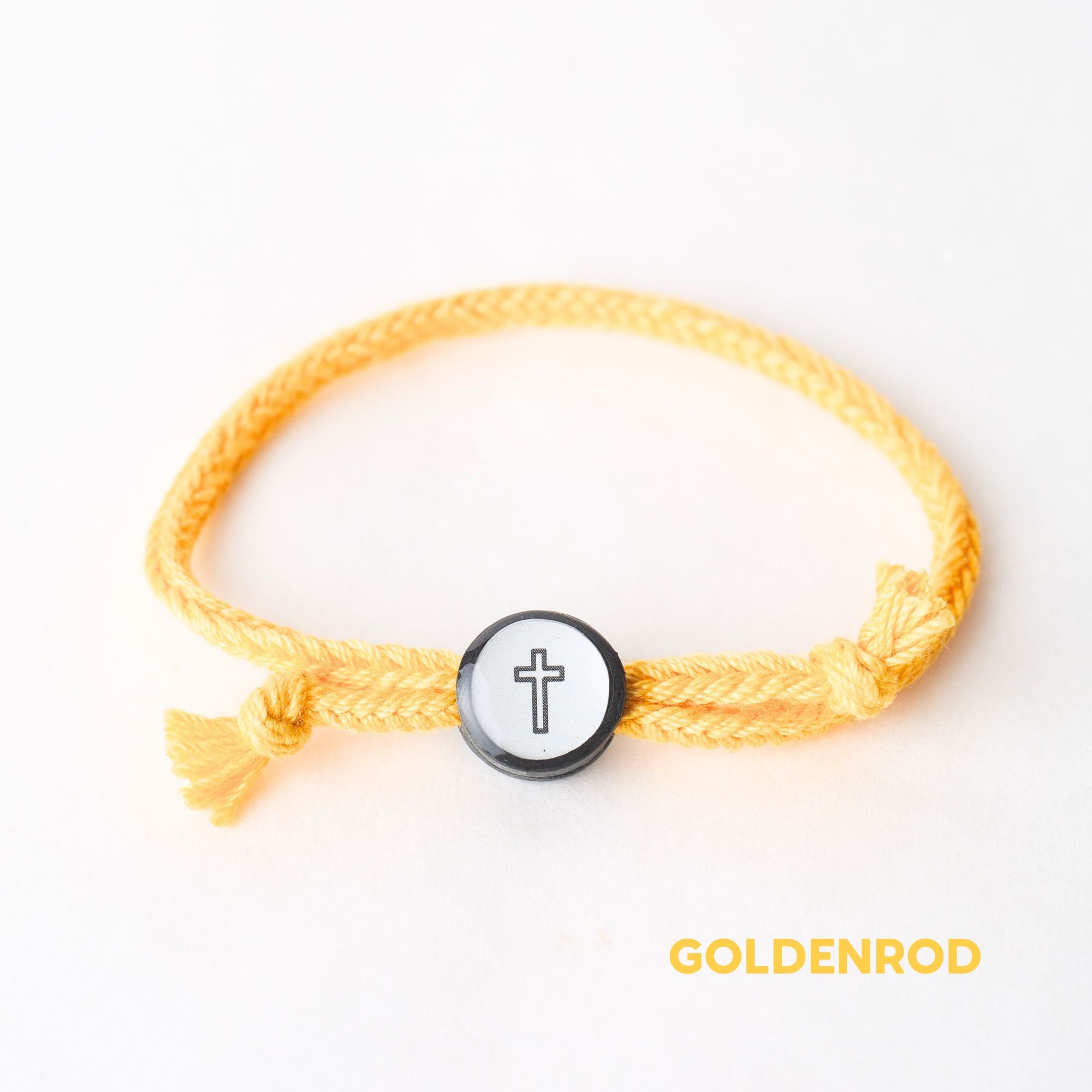 Daily Tap for Bible Verse Beacon Bracelet - Cross - Woven Cord