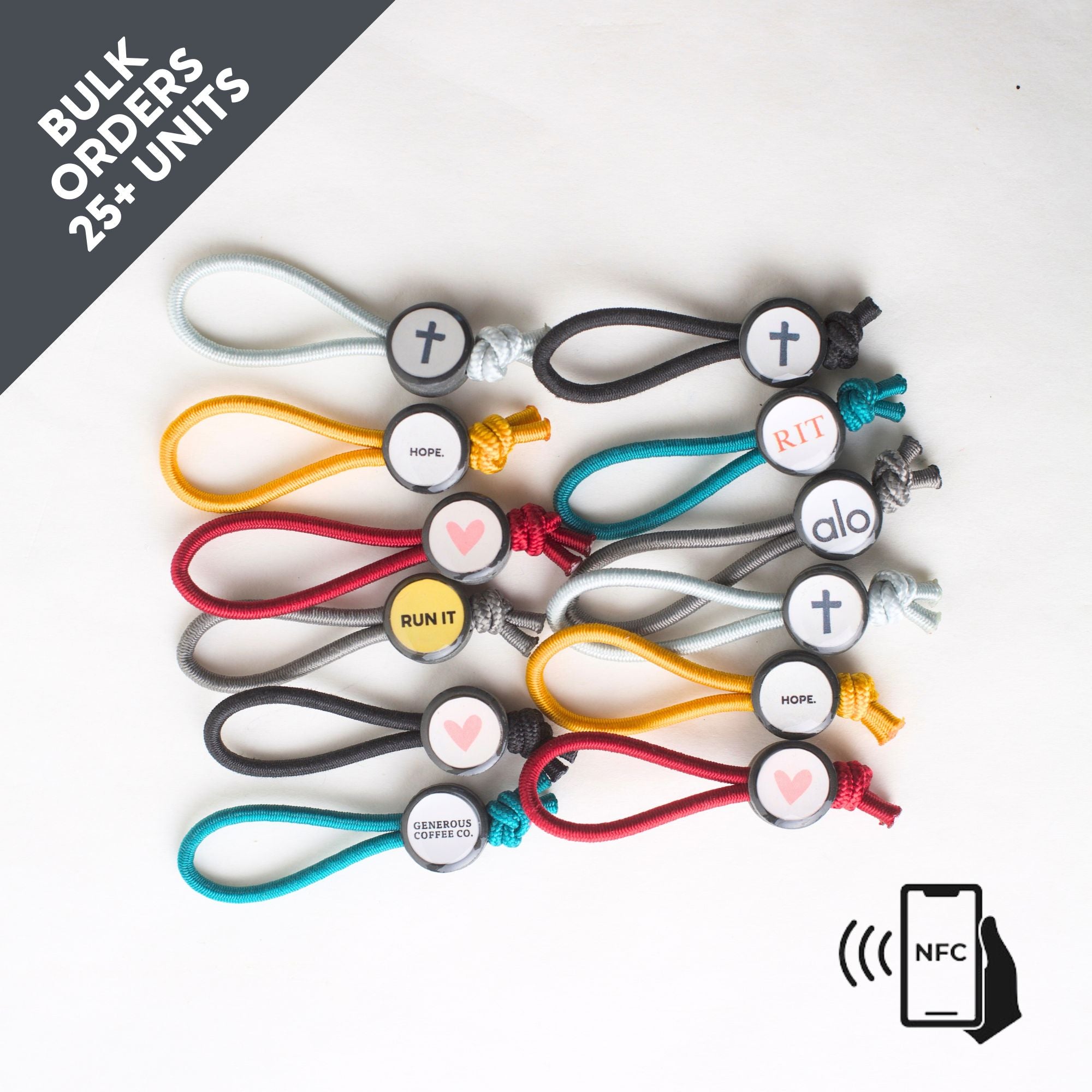 Custom Beacon Smart Product - Zipper Tags - BULK