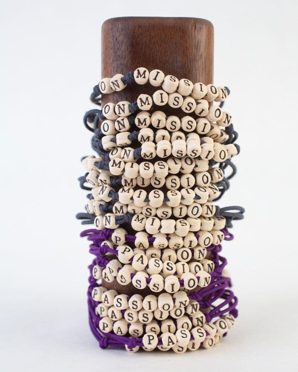 Custom Friendship Bracelets with Elastic Band - BULK