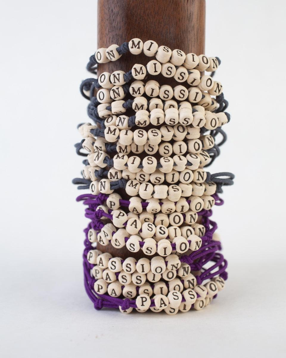Custom Friendship Bracelets with Elastic Band - BULK - MudLOVE