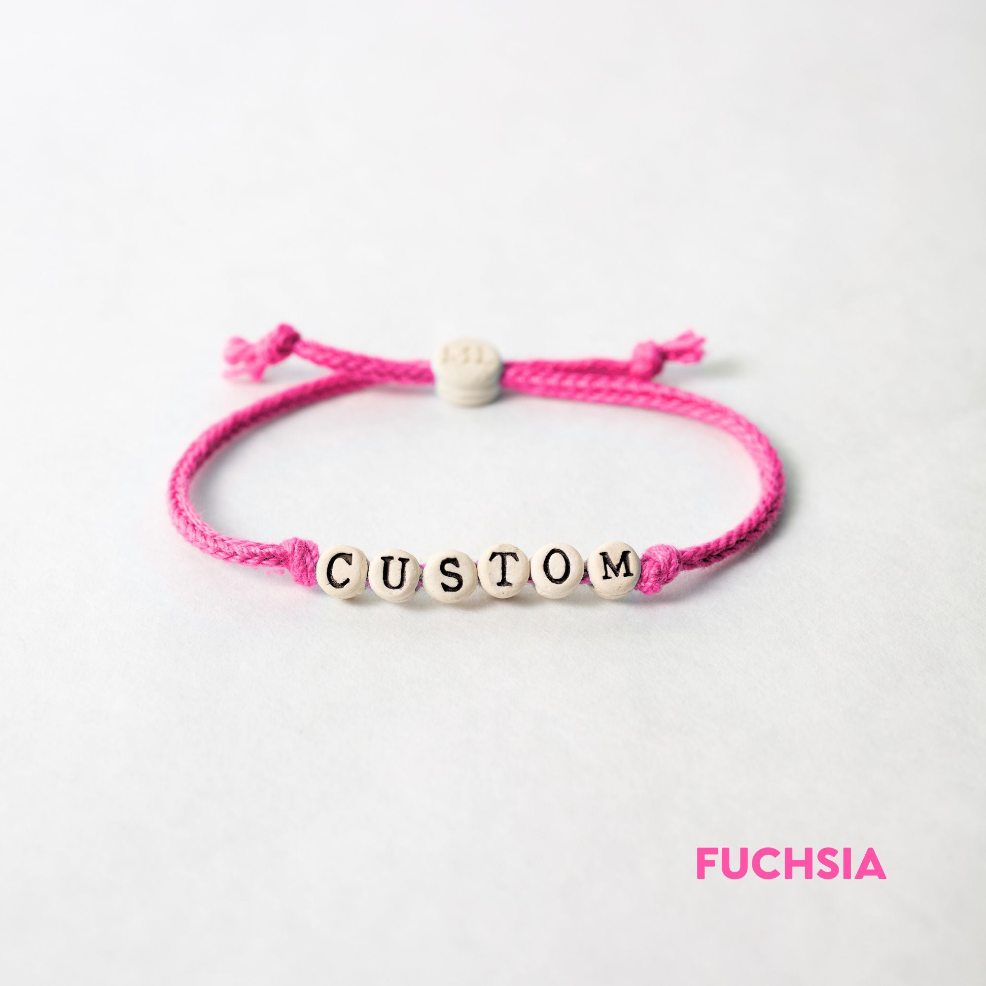 Custom Friendship Bracelets on Woven Cord - BULK