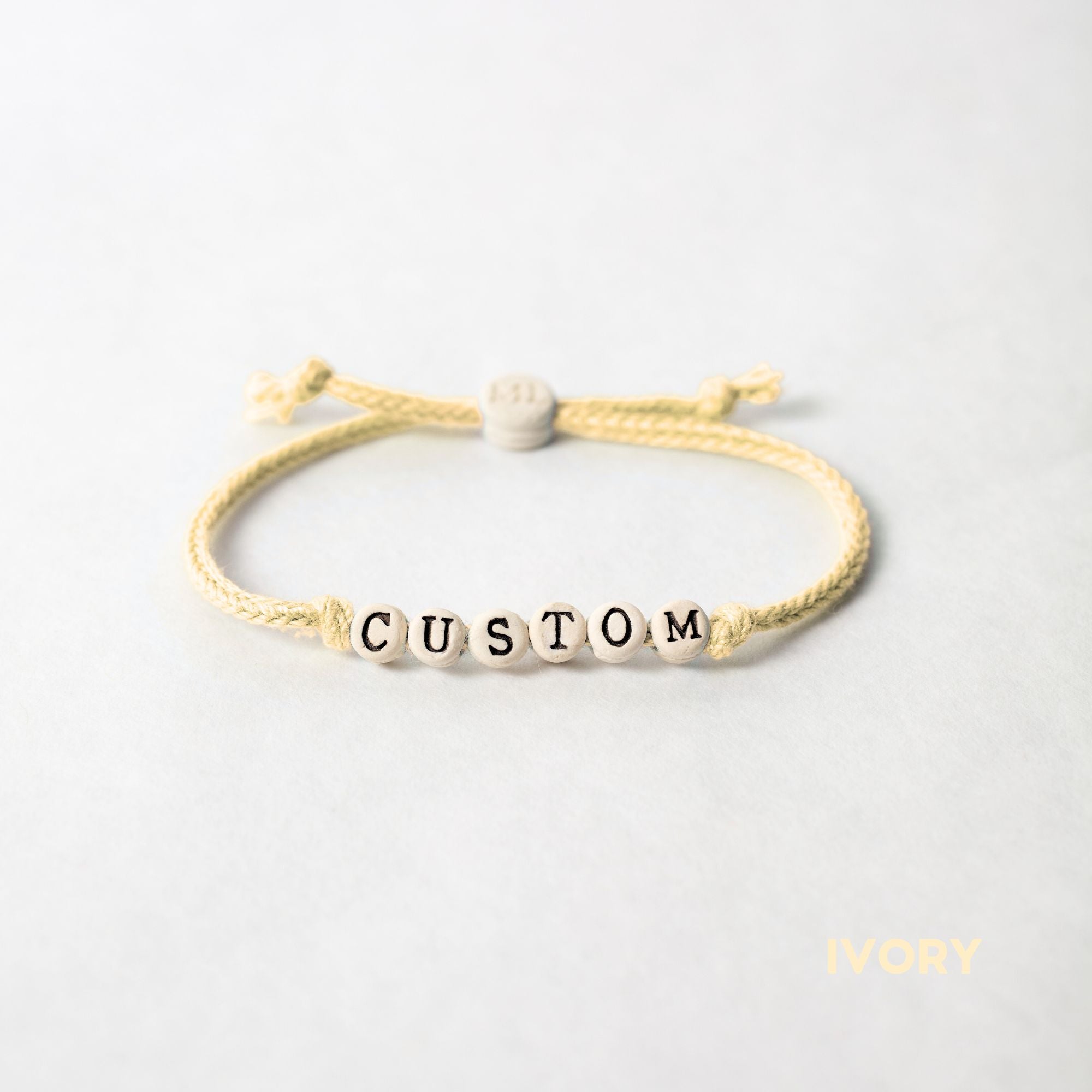 Custom Friendship Bracelets on Woven Cord - BULK