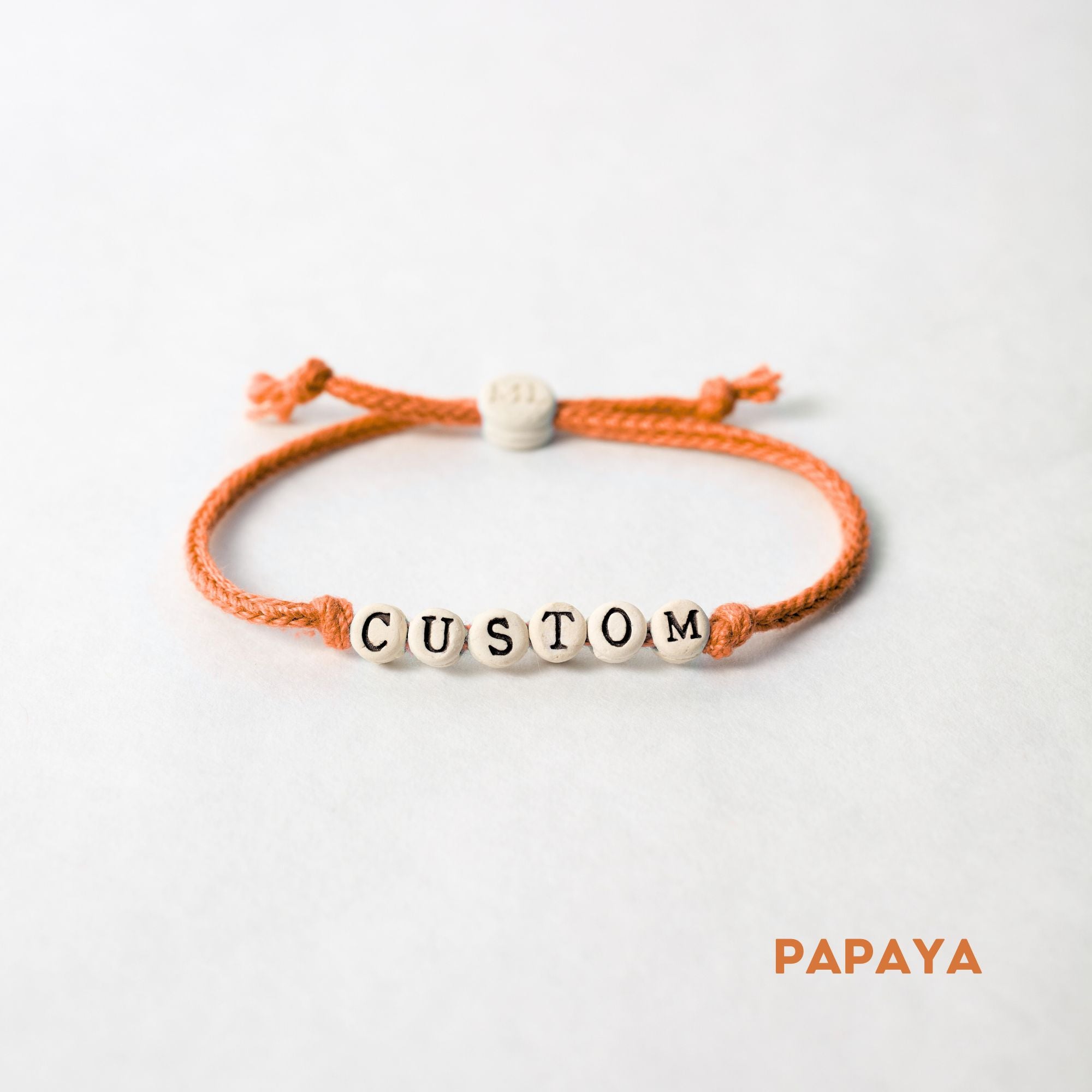 Custom Friendship Bracelets on Woven Cord - BULK