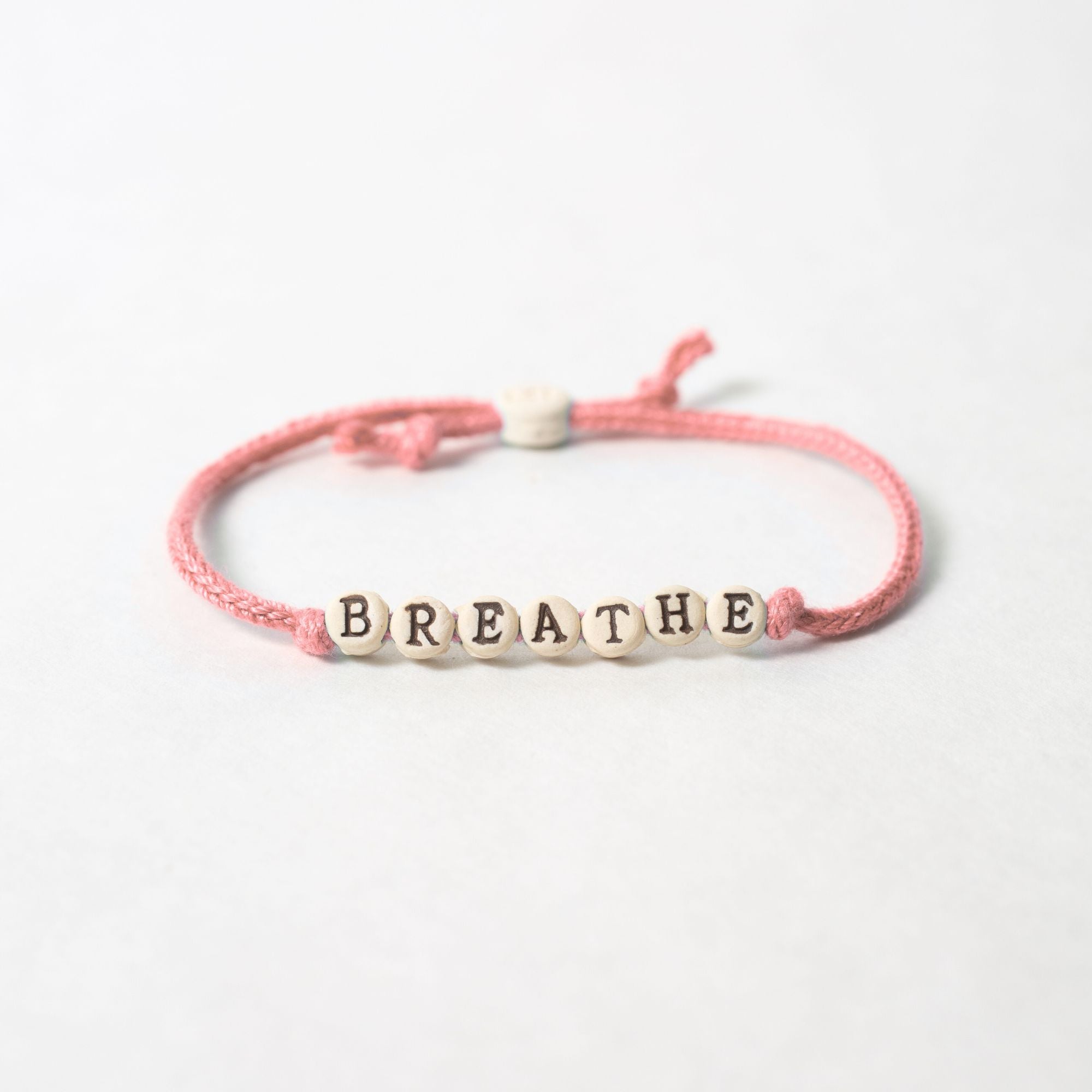 Breathe Friendship Bracelet on Hand-woven Cord