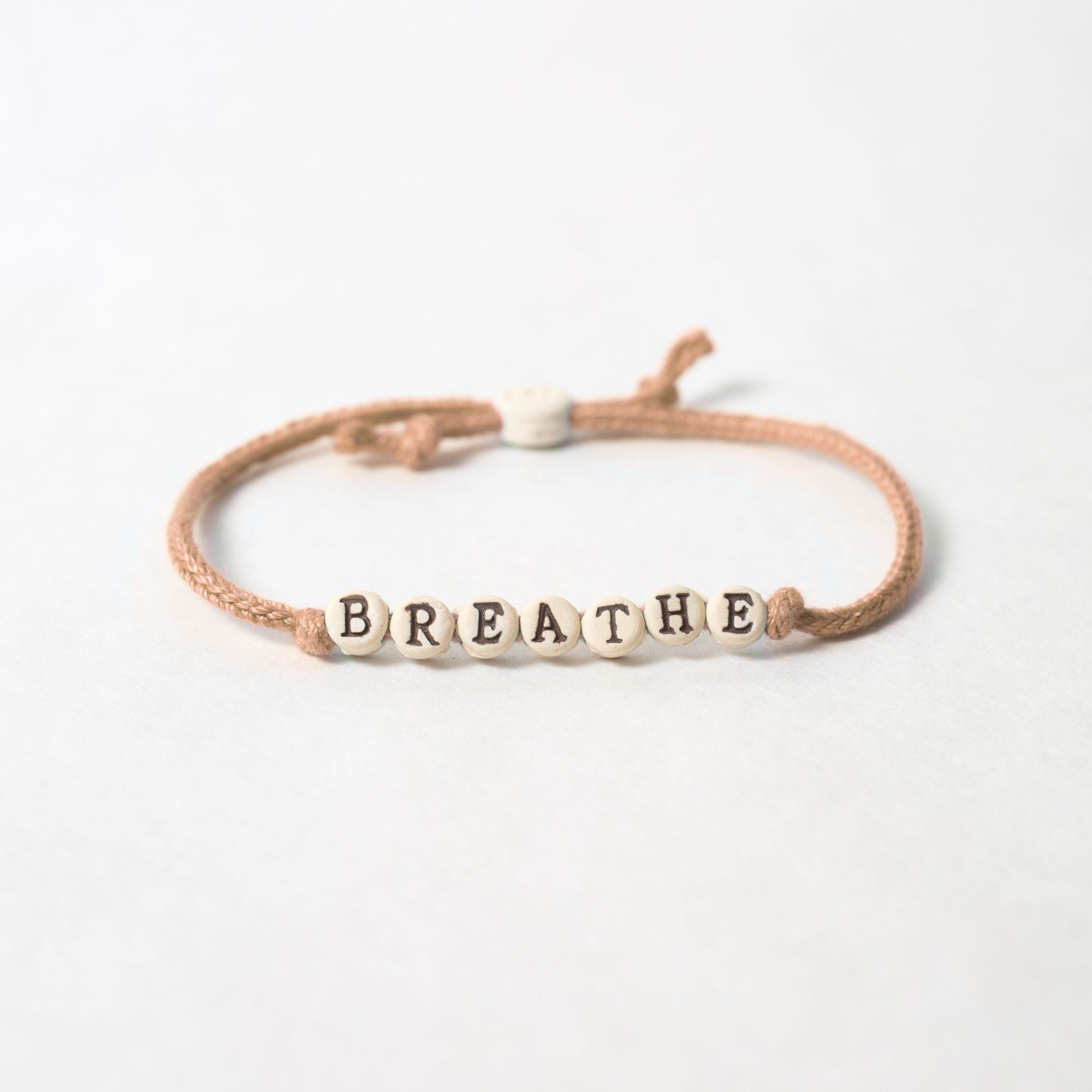 Breathe Friendship Bracelet on Hand-woven Cord