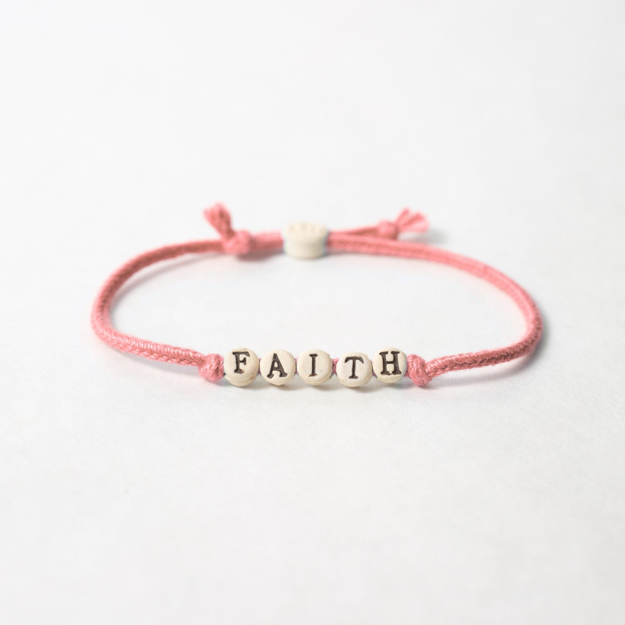 Faith Friendship Bracelet on Hand-woven Cord
