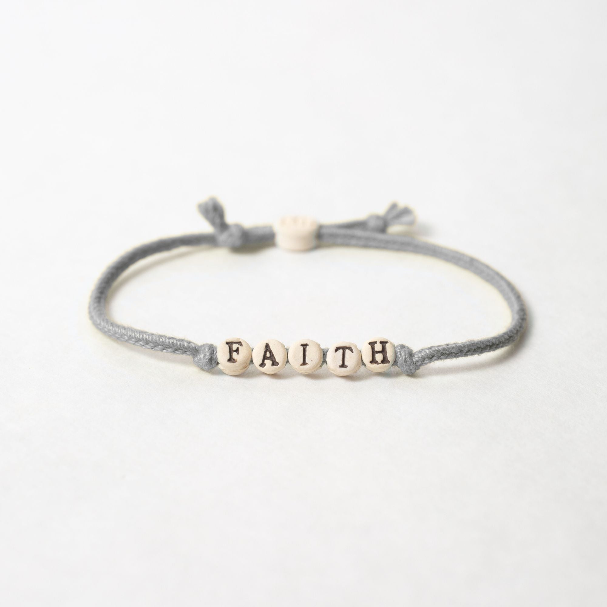 Faith Friendship Bracelet on Hand-woven Cord