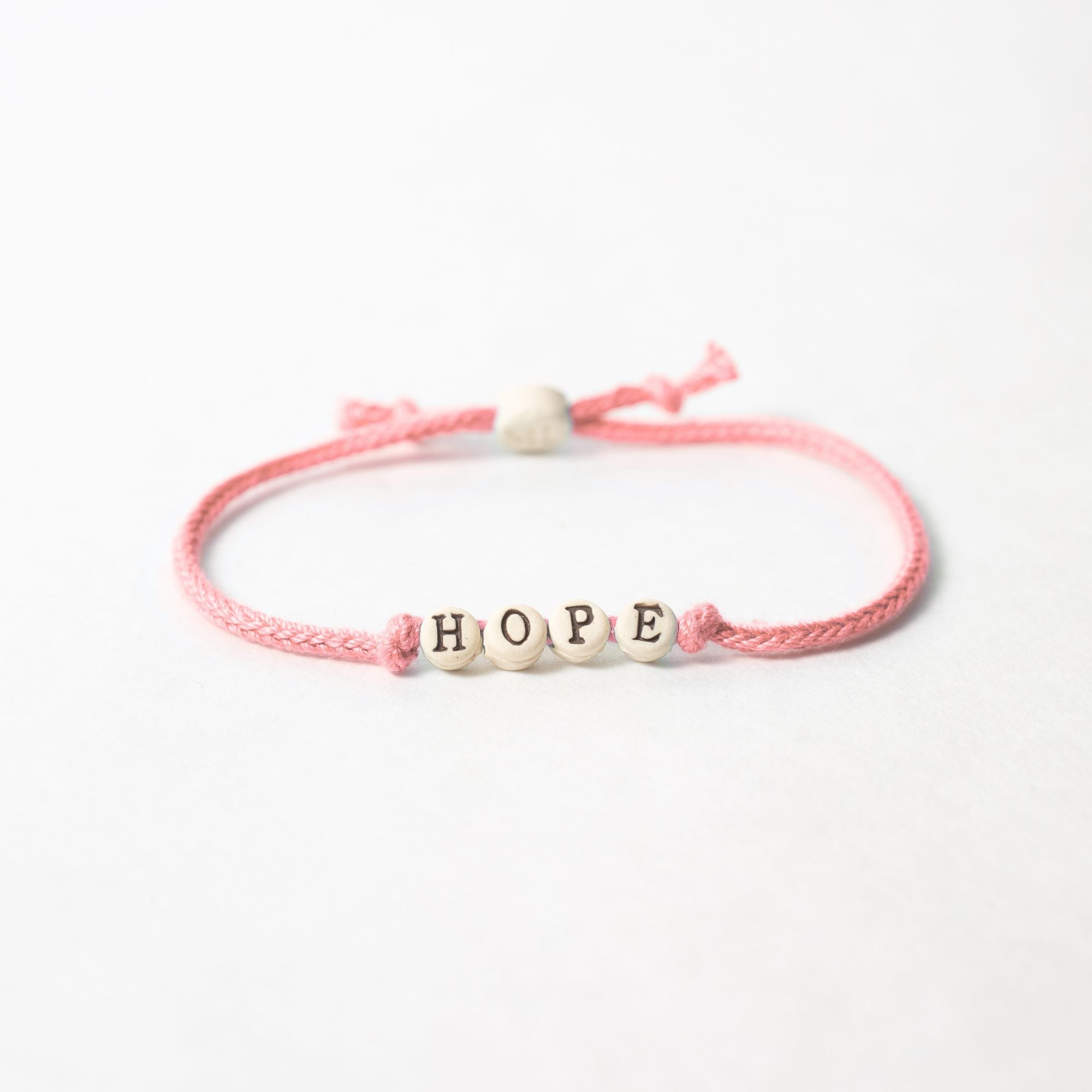 Hope Friendship Bracelet on Hand-woven Cord