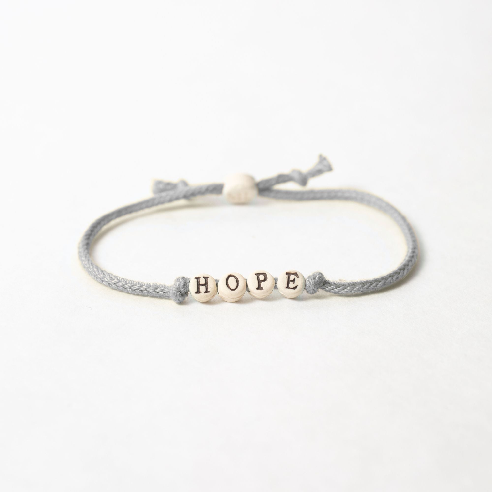 Hope Friendship Bracelet on Hand-woven Cord