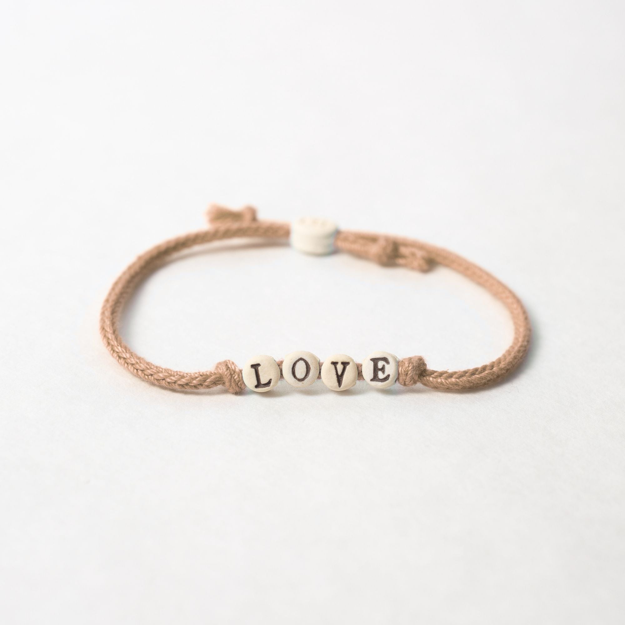 Love Friendship Bracelet on Hand-woven Cord