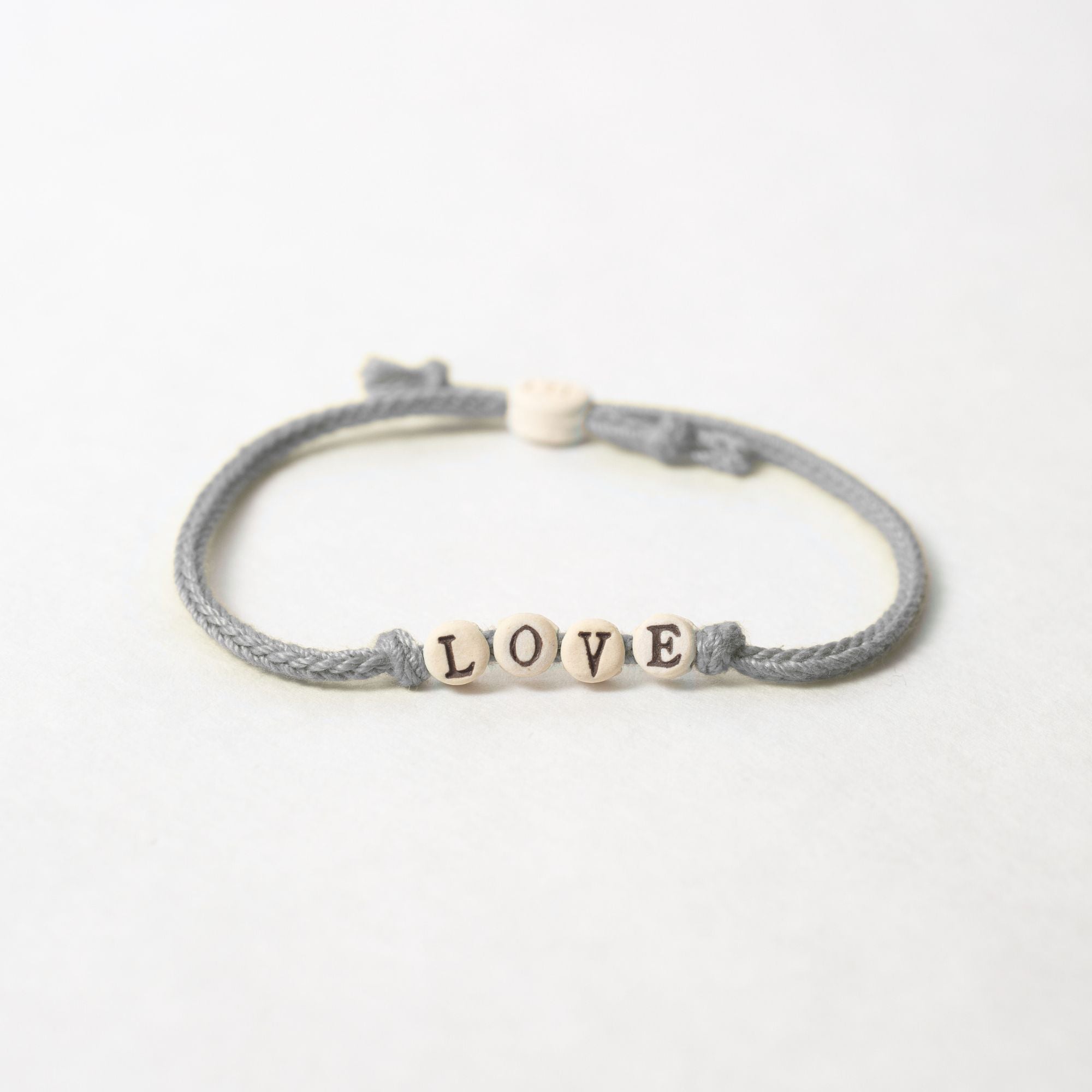 Love Friendship Bracelet on Hand-woven Cord