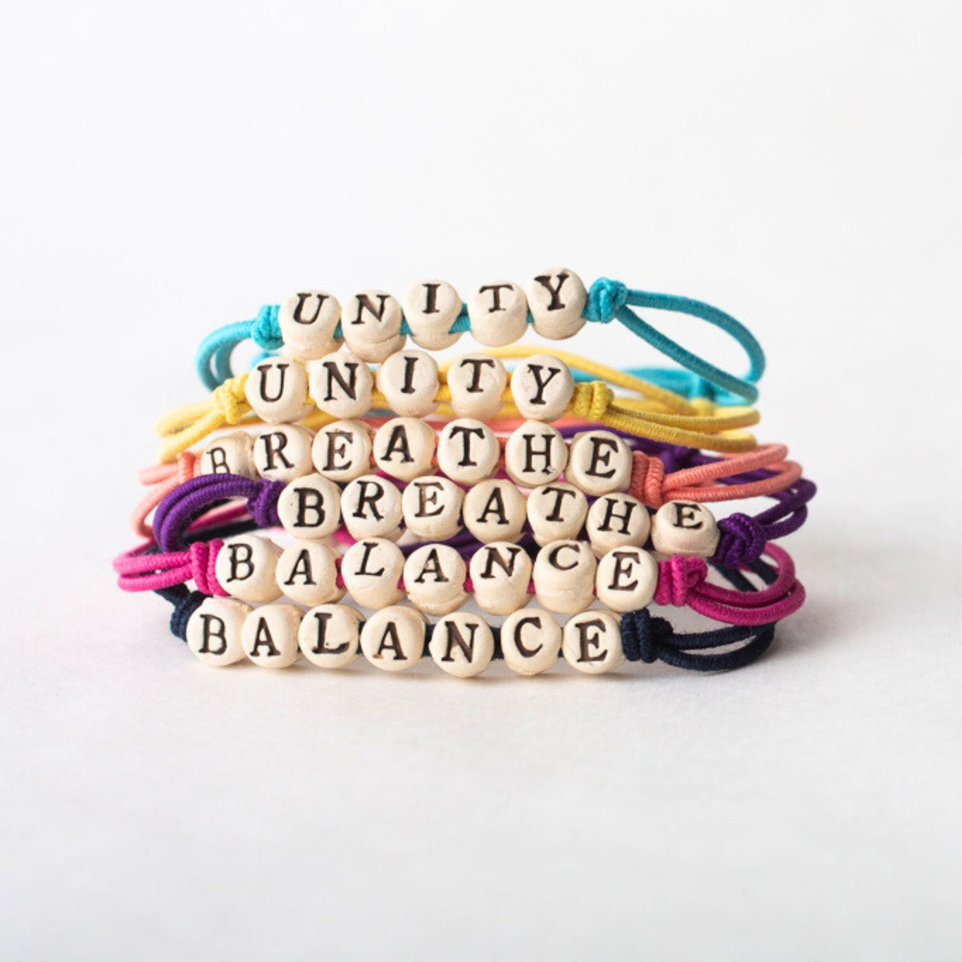 Custom Friendship Bracelets with Elastic Band - BULK