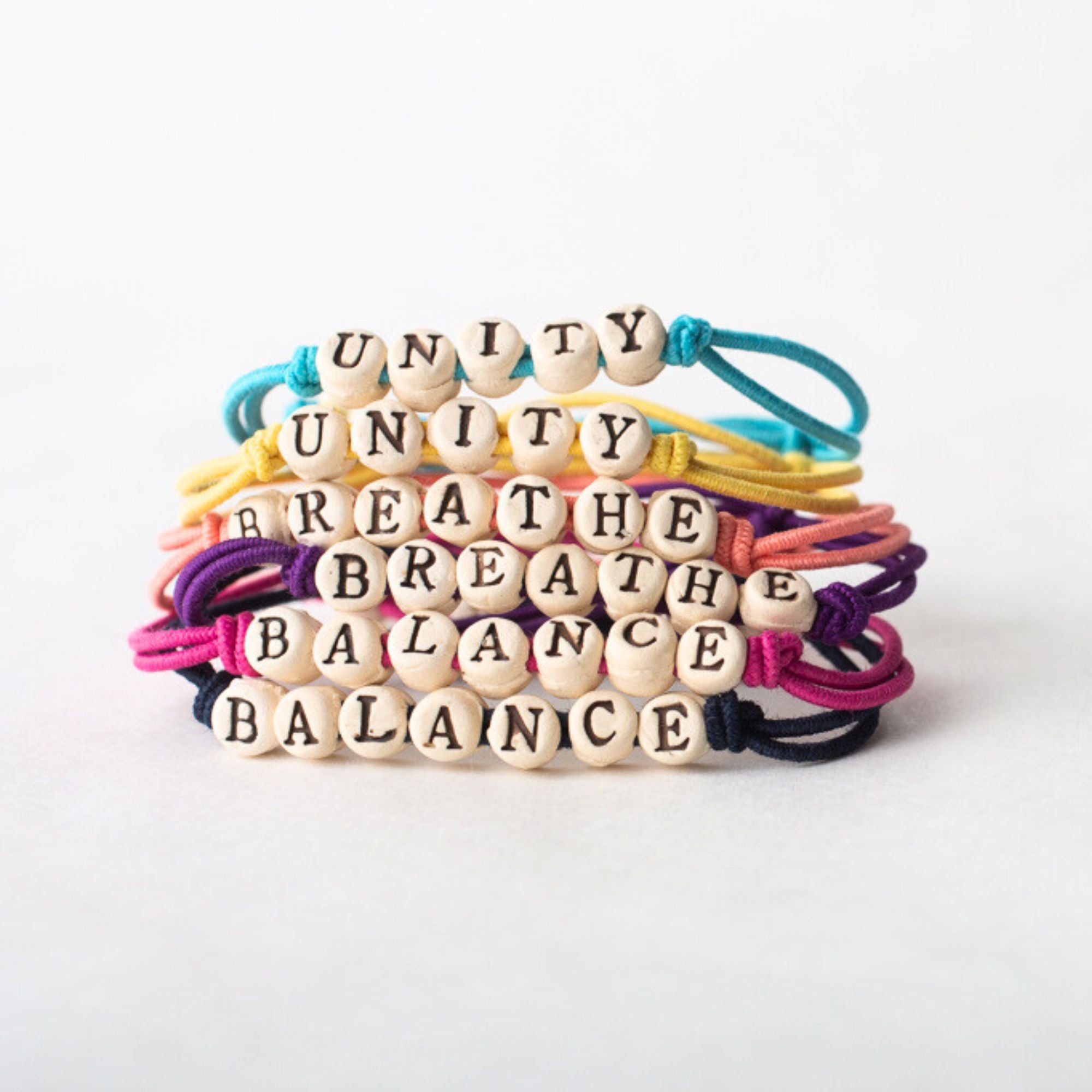 Custom Friendship Bracelets with Elastic Band - BULK