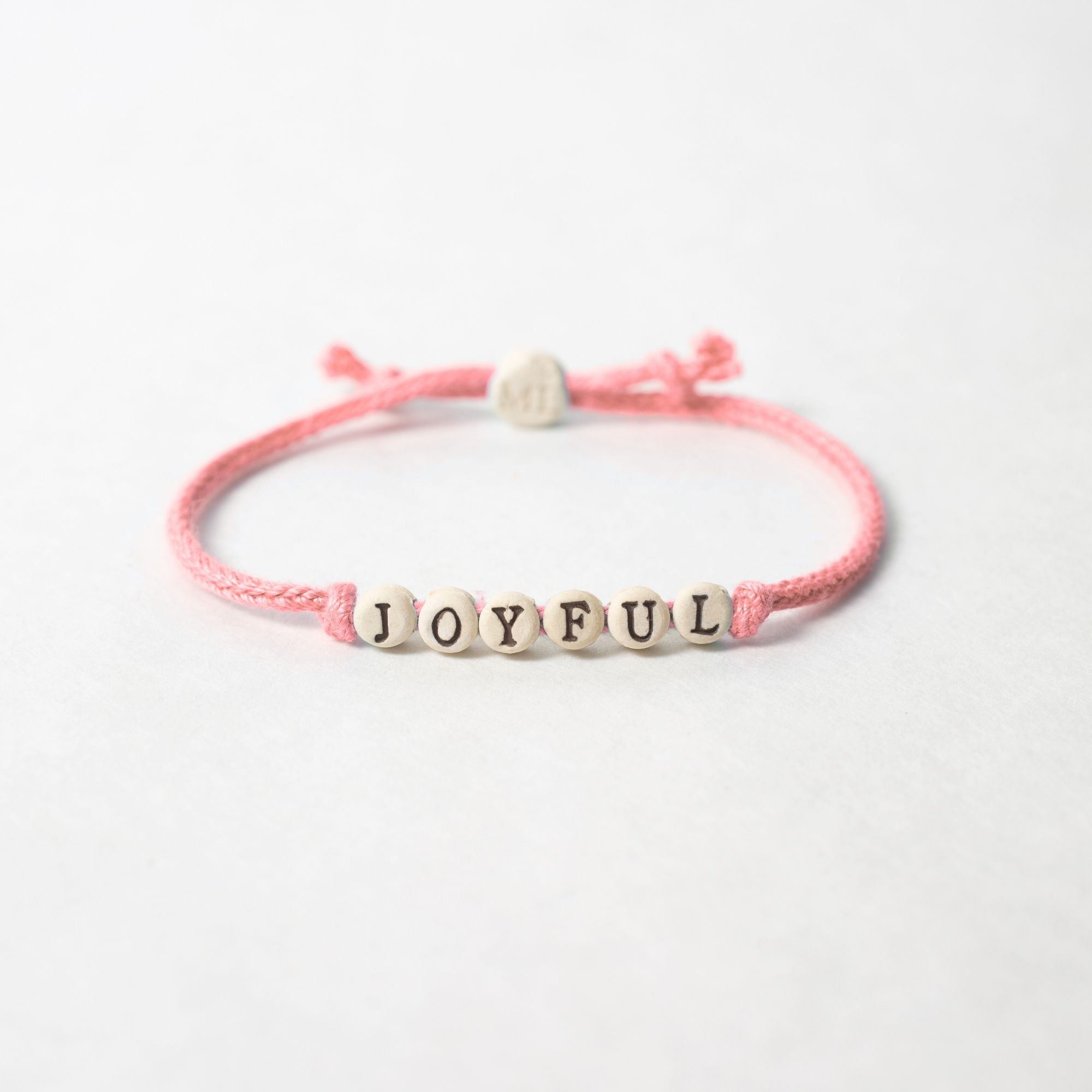 Joyful Friendship Bracelet on Hand-woven Cord
