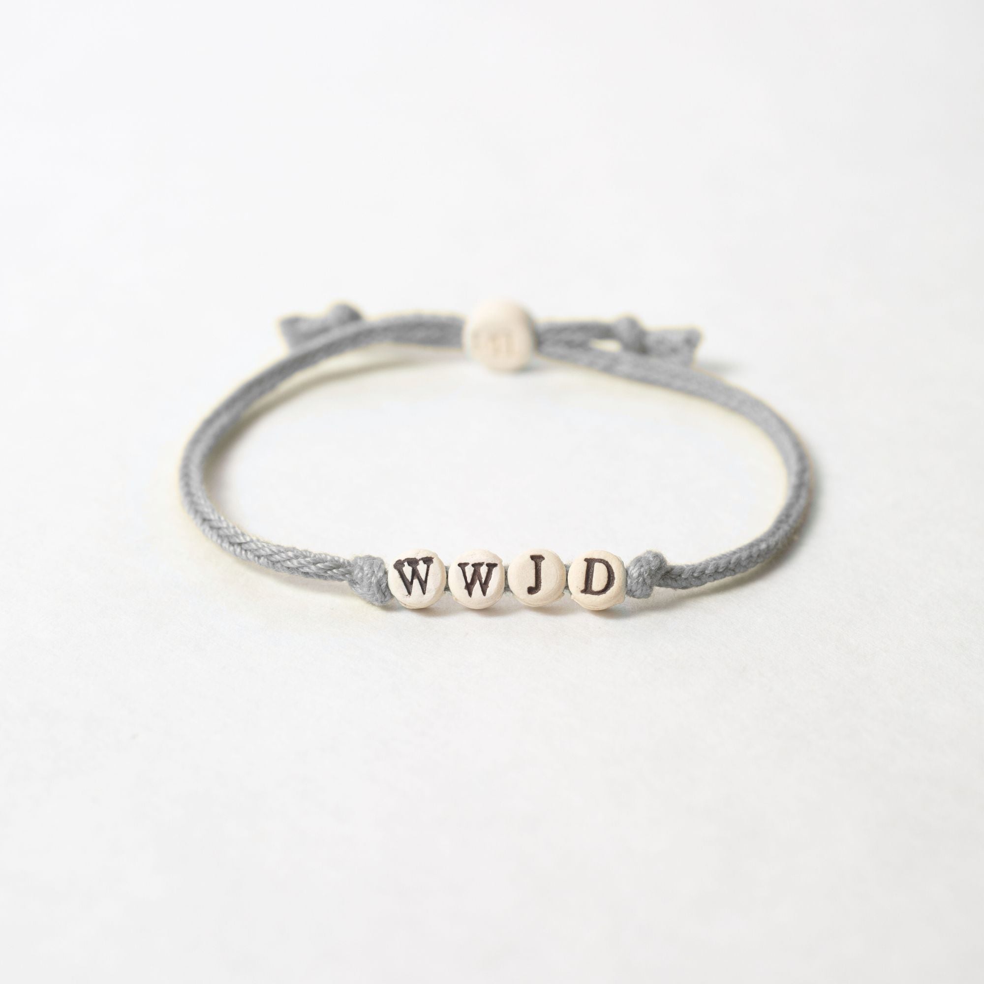 WWJD Friendship Bracelet on Hand-woven Cord