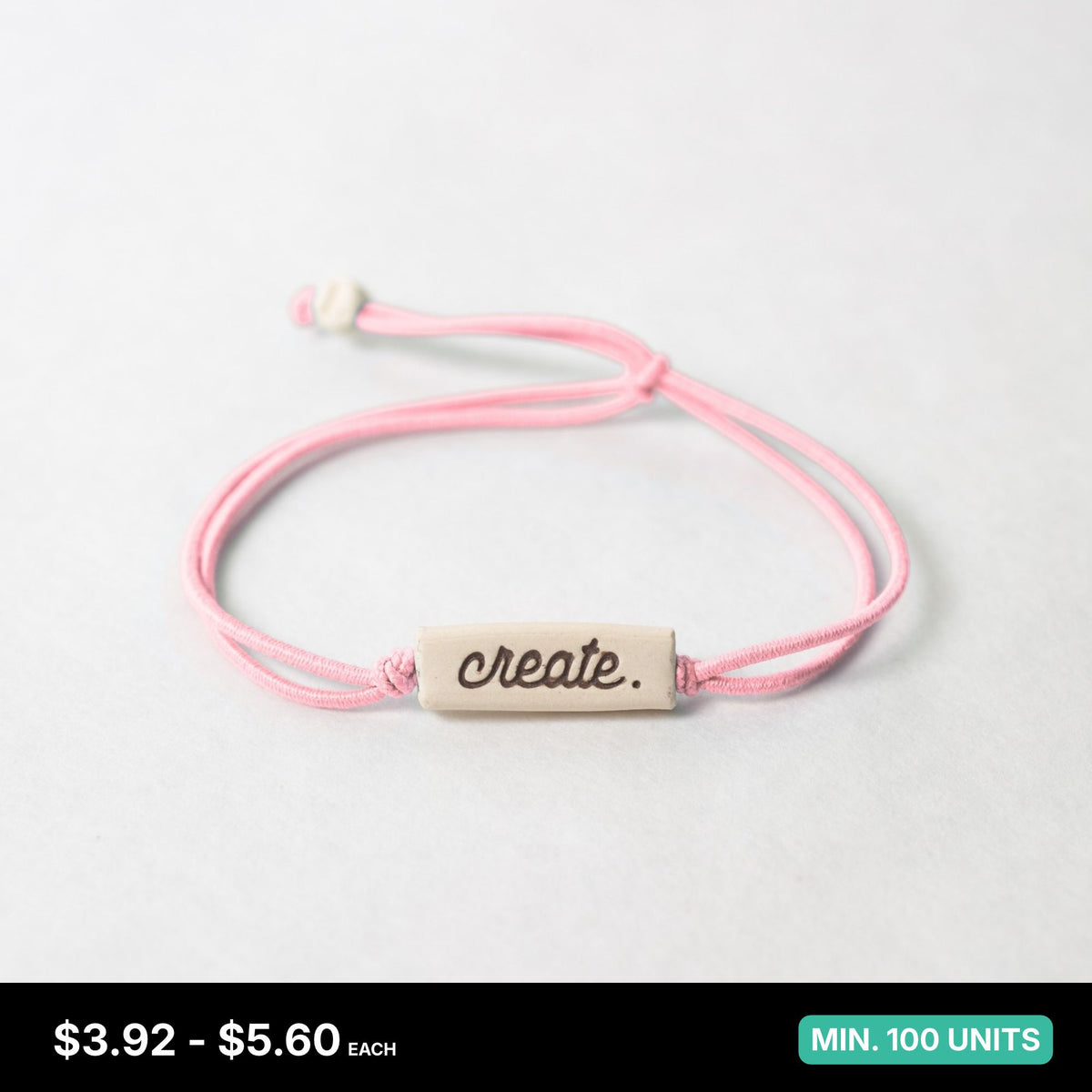 Minimalist Clay Bracelets on Lite Bungee