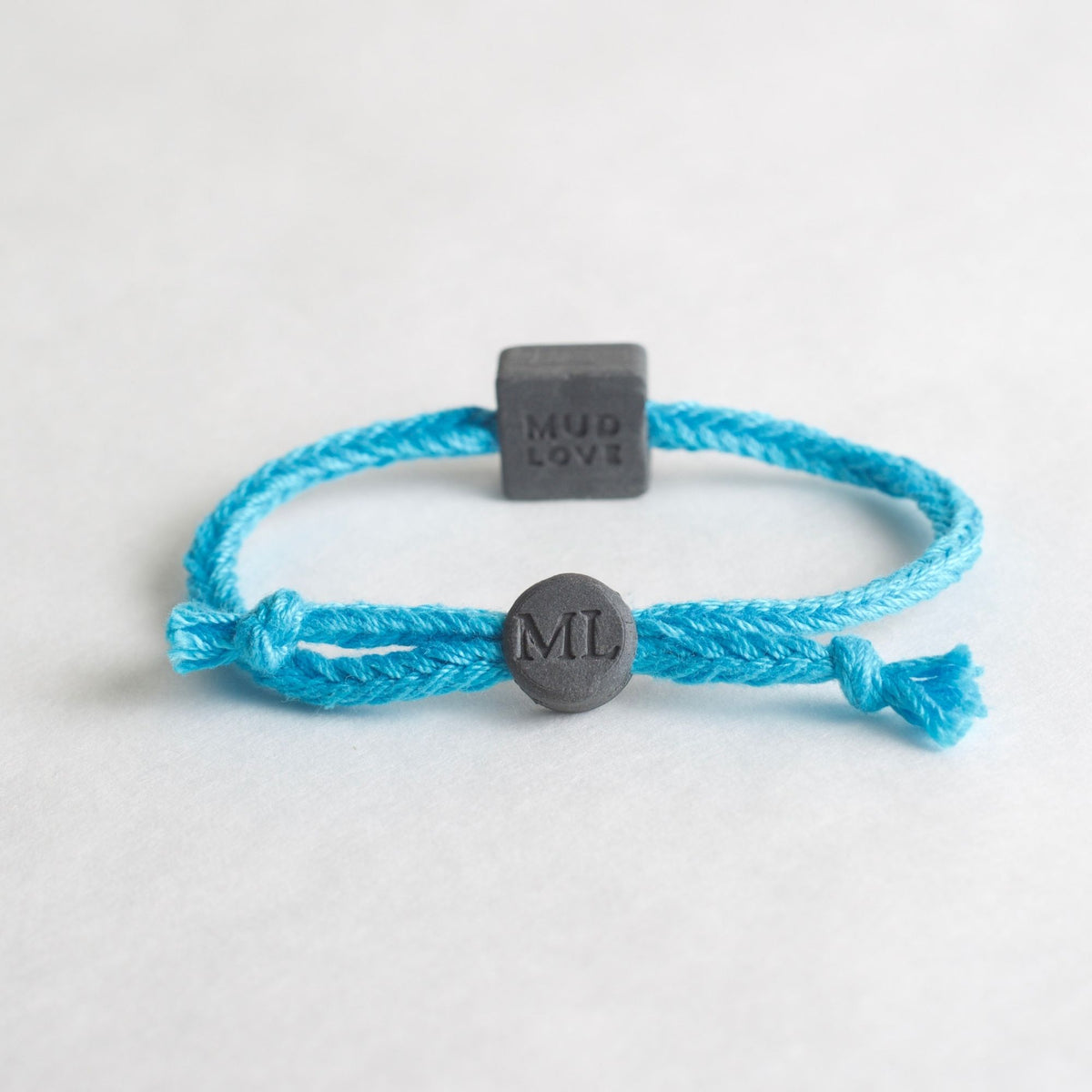 Tap-to-Phone Bracelets on Bold Weave - Charcoal Clay Square