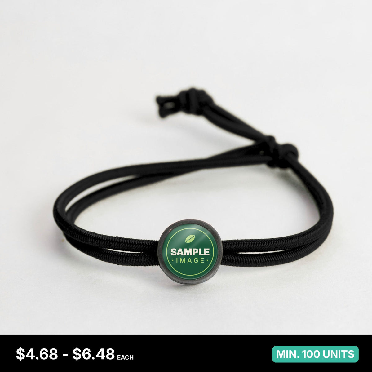 Tap-to-Phone Bracelets on Active Bungee - Charcoal Clay Circle