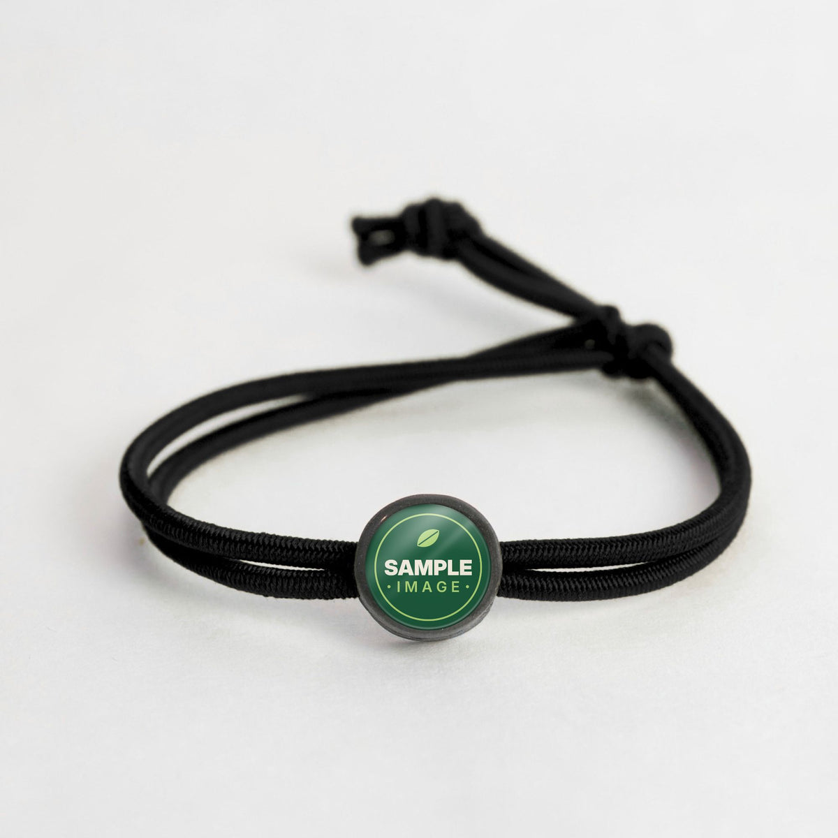Tap-to-Phone Bracelets on Active Bungee - Charcoal Clay Circle