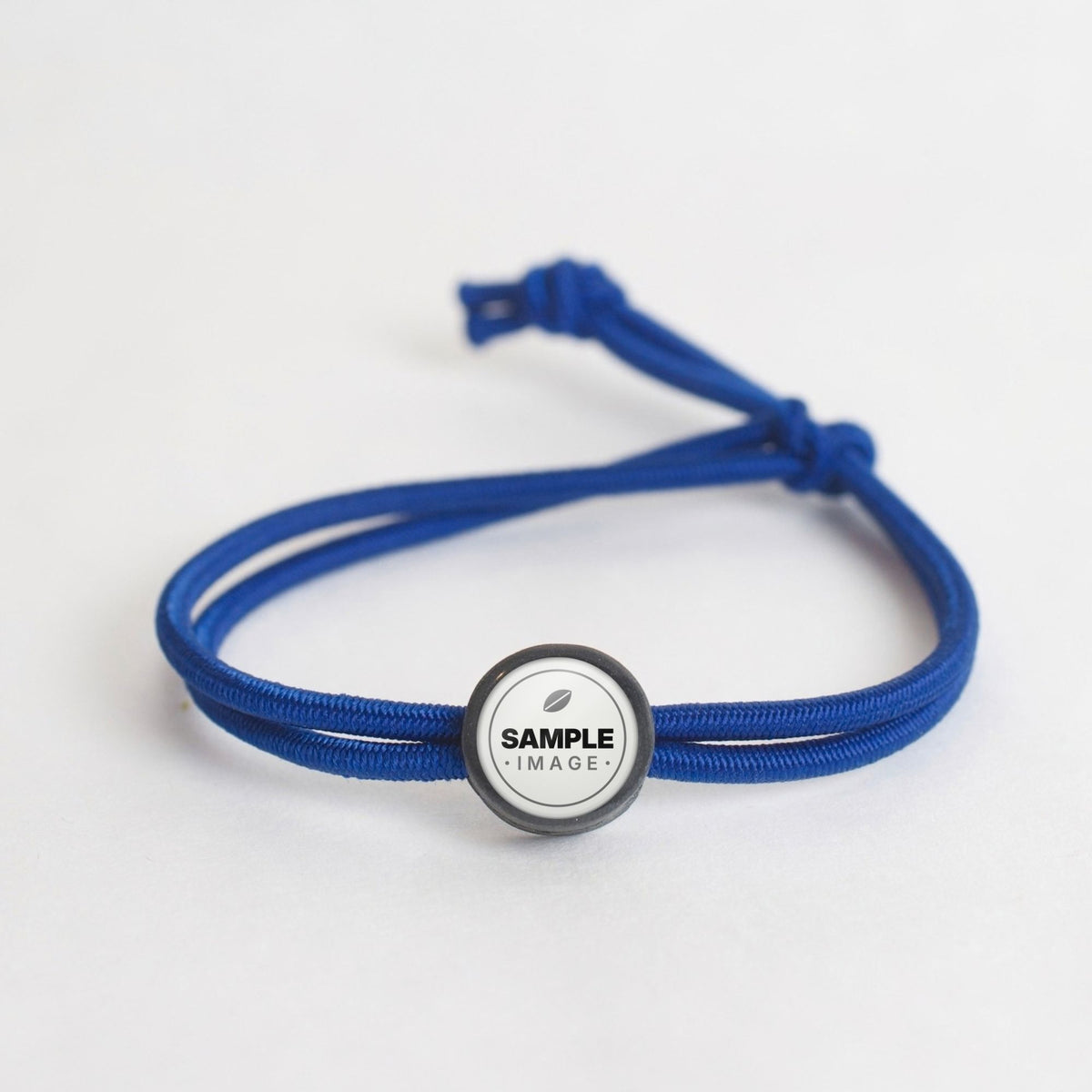 Tap-to-Phone Bracelets on Active Bungee - Charcoal Clay Circle
