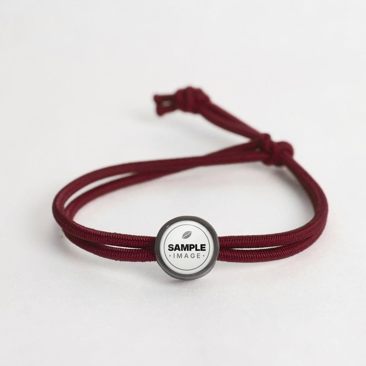 Tap-to-Phone Bracelets on Active Bungee - Charcoal Clay Circle