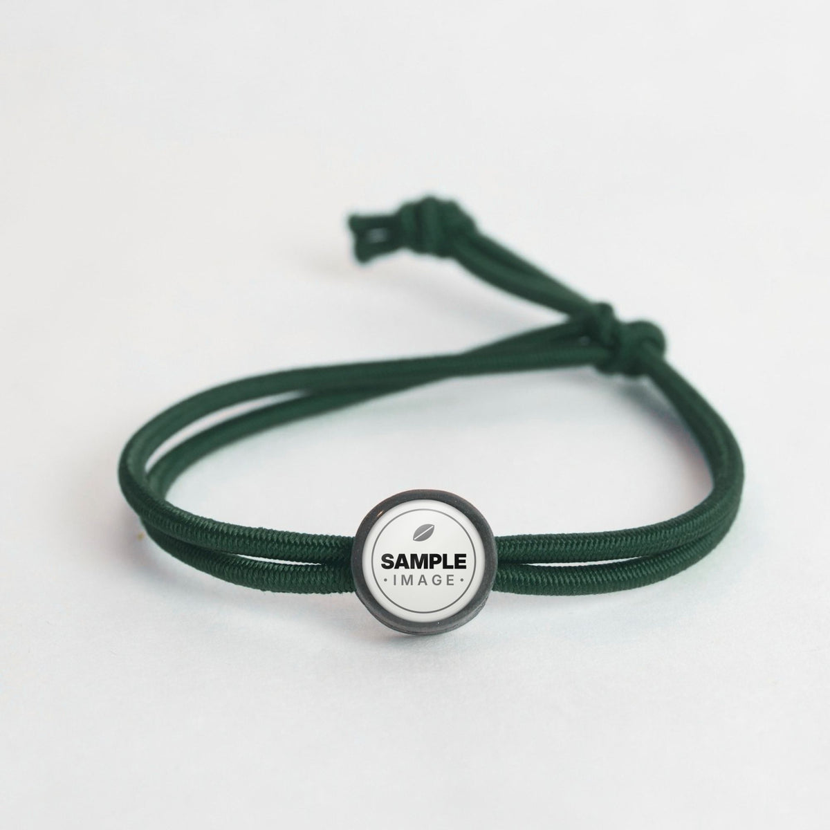 Tap-to-Phone Bracelets on Active Bungee - Charcoal Clay Circle