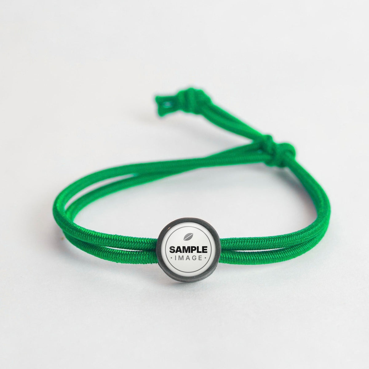 Tap-to-Phone Bracelets on Active Bungee - Charcoal Clay Circle