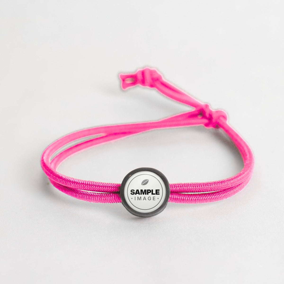 Tap-to-Phone Bracelets on Active Bungee - Charcoal Clay Circle