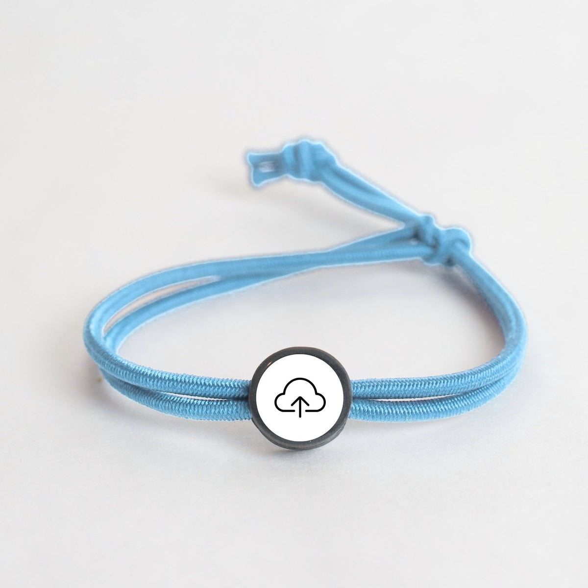 Tap-to-Phone Bracelets on Active Bungee - Clay Circle