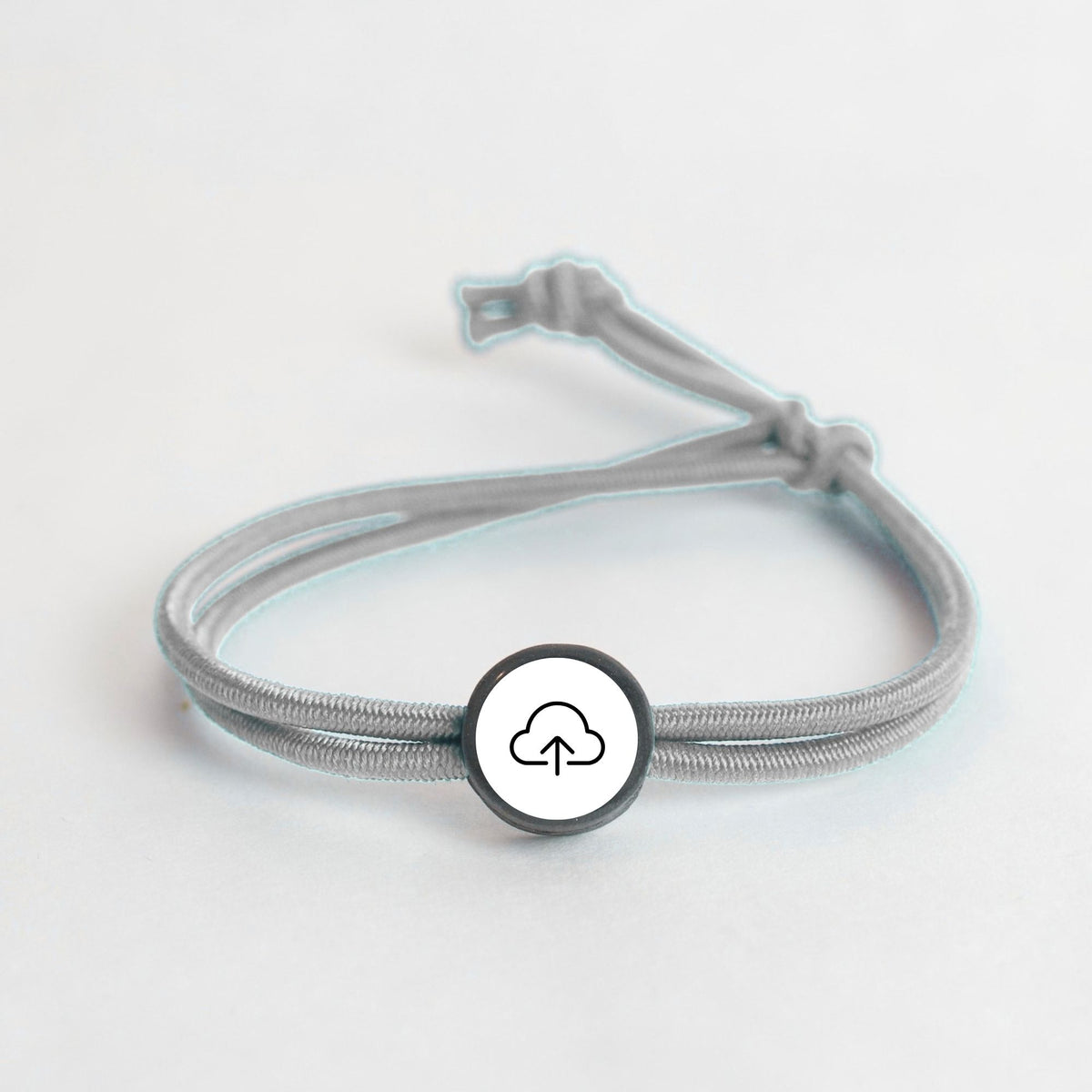 Tap-to-Phone Bracelets on Active Bungee - Clay Circle