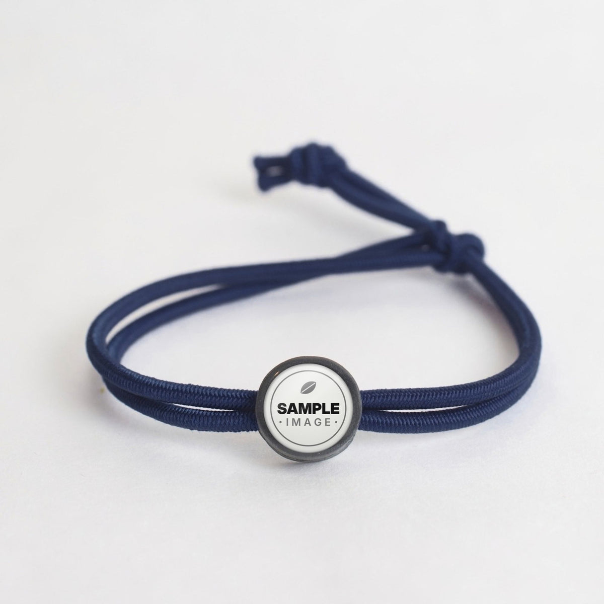 Tap-to-Phone Bracelets on Active Bungee - Charcoal Clay Circle