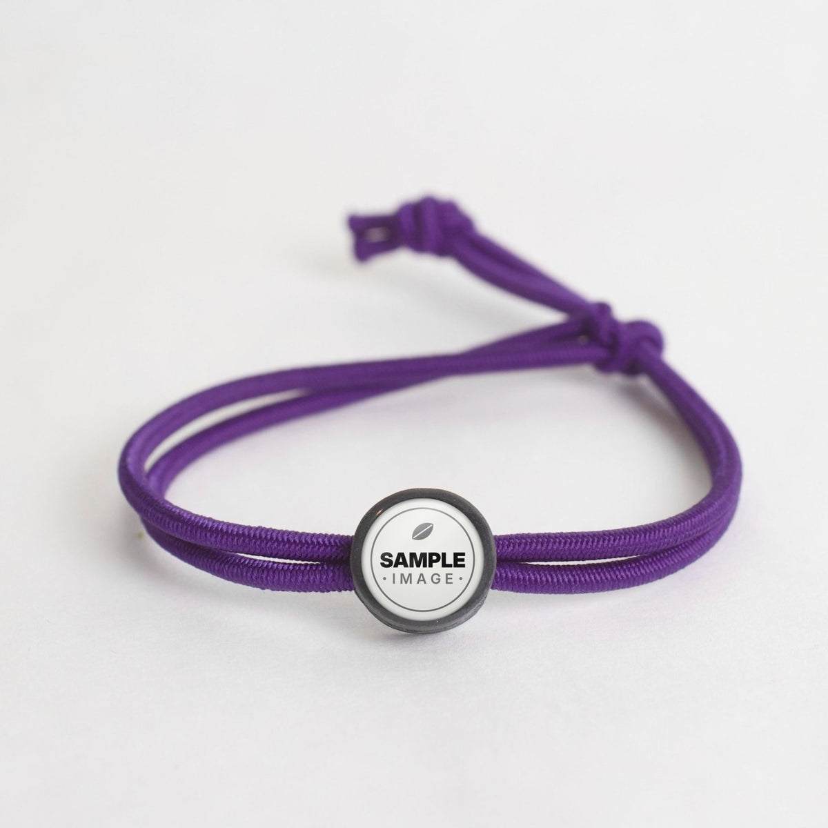 Tap-to-Phone Bracelets on Active Bungee - Charcoal Clay Circle