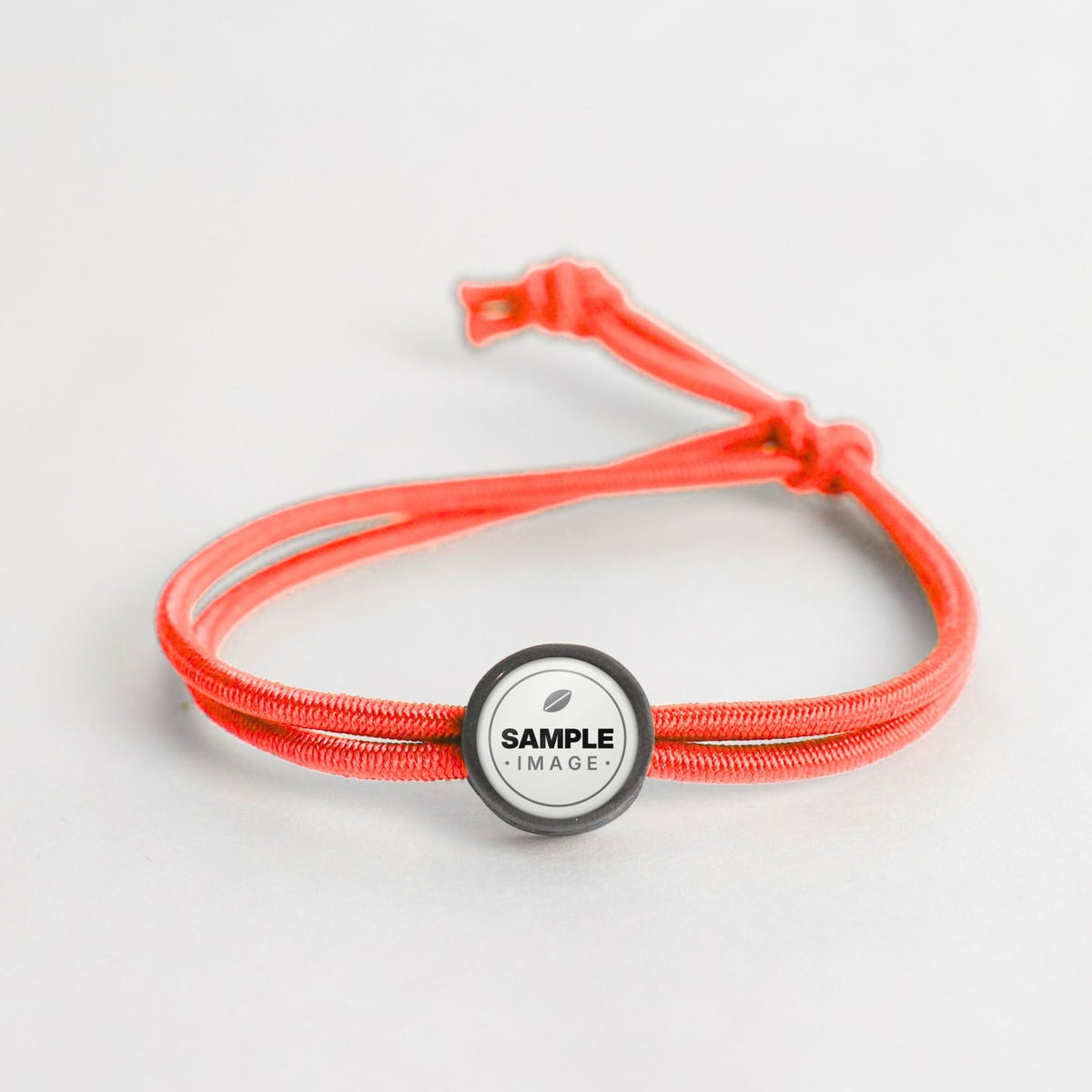 Tap-to-Phone Bracelets on Active Bungee - Charcoal Clay Circle
