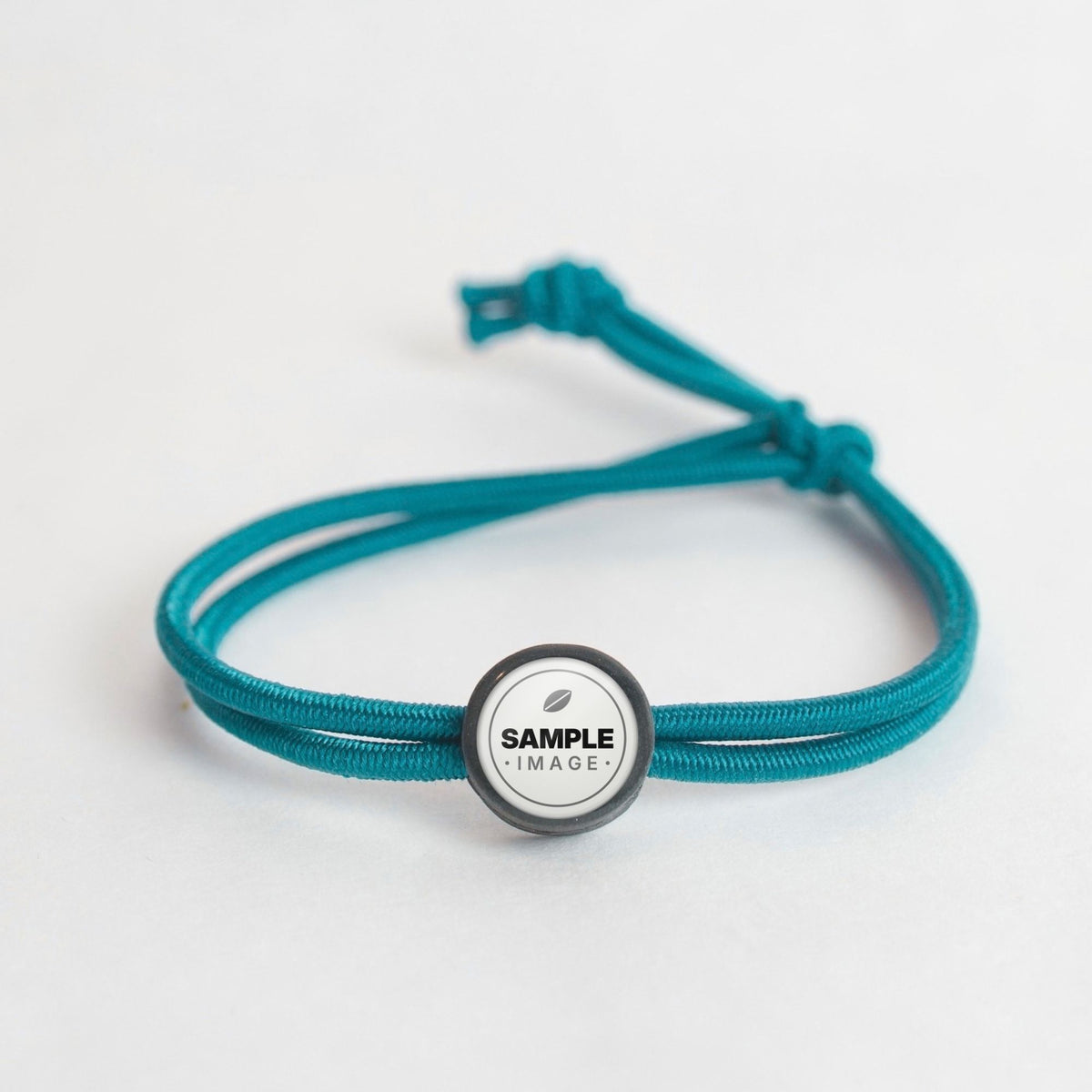 Tap-to-Phone Bracelets on Active Bungee - Charcoal Clay Circle