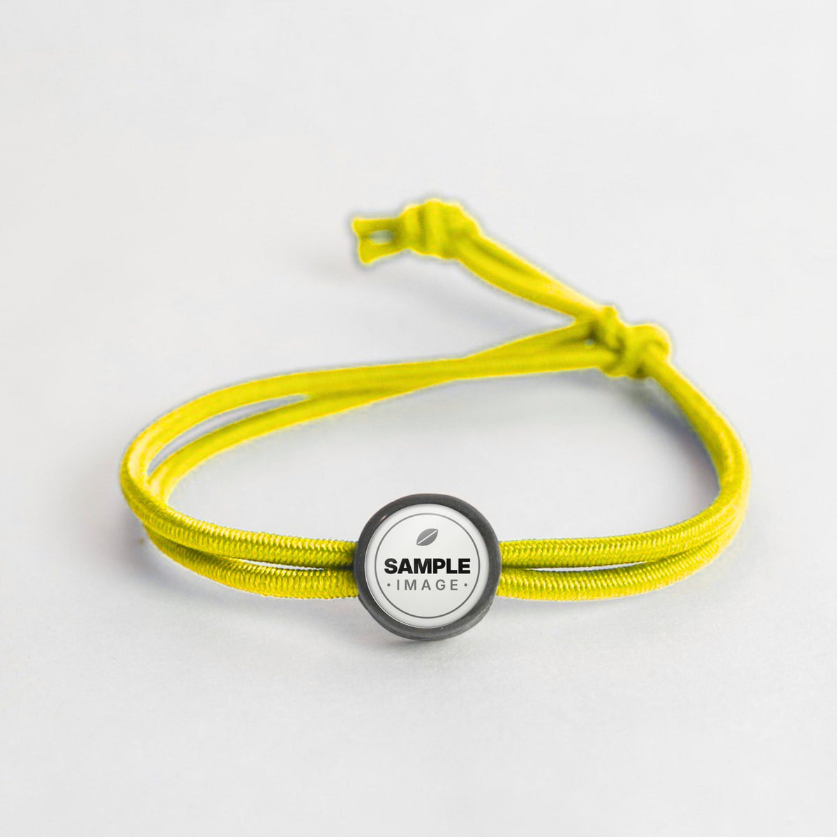 Tap-to-Phone Bracelets on Active Bungee - Charcoal Clay Circle