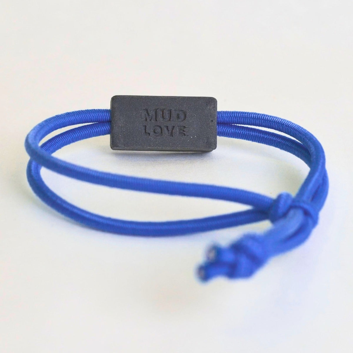 Tap-to-Phone Bracelets on Active Bungee - Charcoal Clay Rectangle