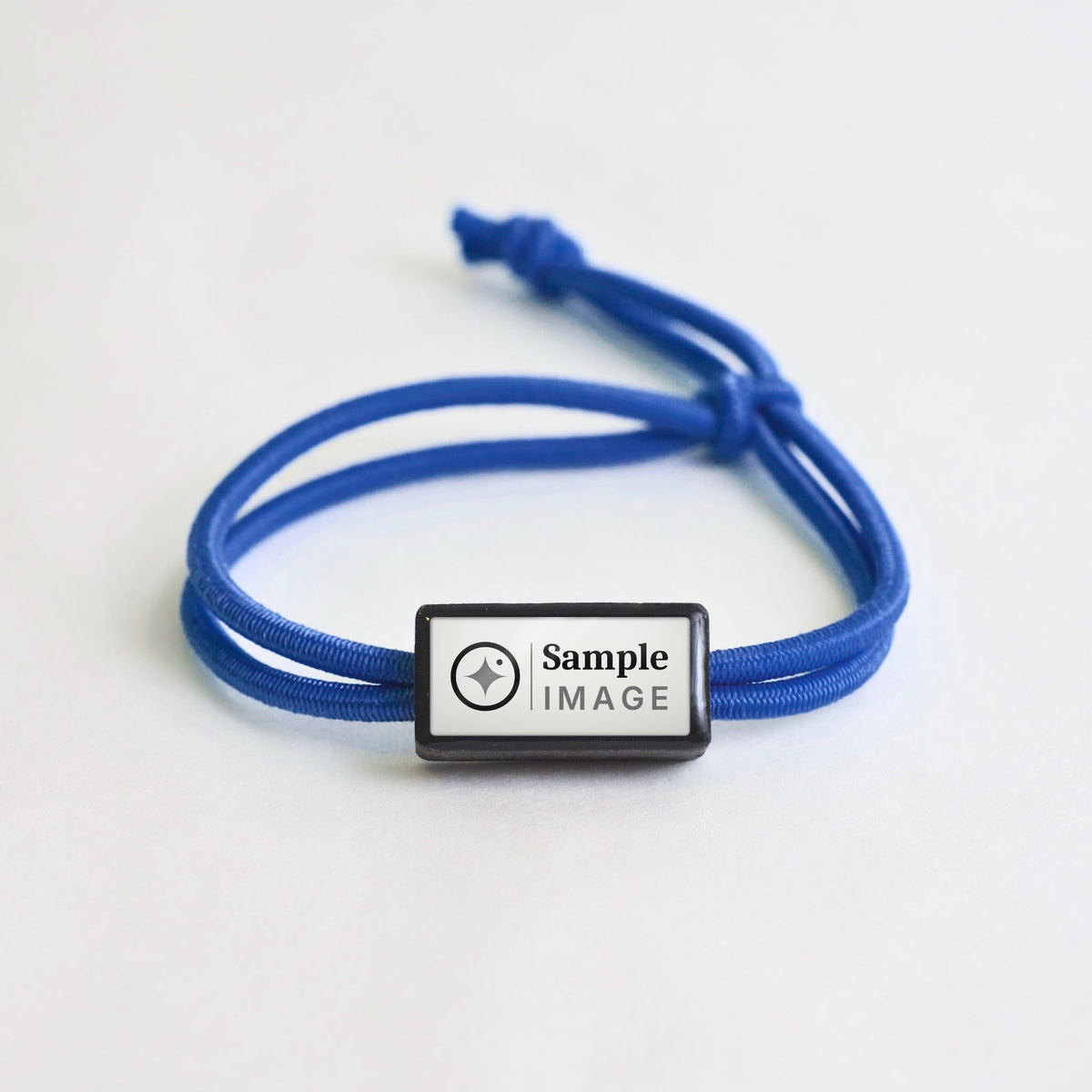 Tap-to-Phone Bracelets on Active Bungee - Charcoal Clay Rectangle