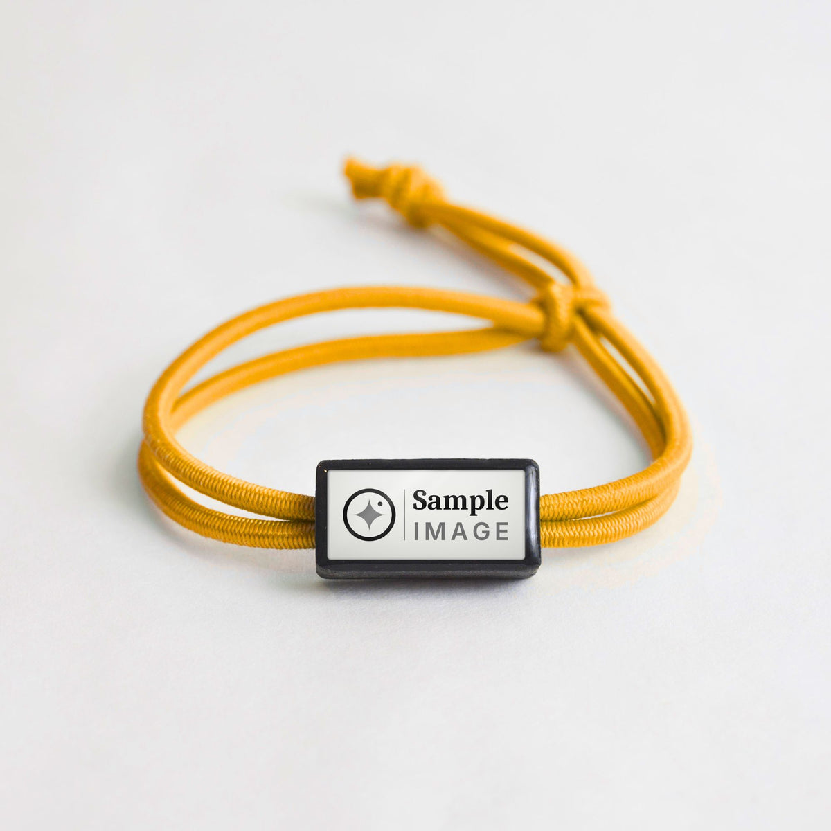 Tap-to-Phone Bracelets on Active Bungee - Charcoal Clay Rectangle